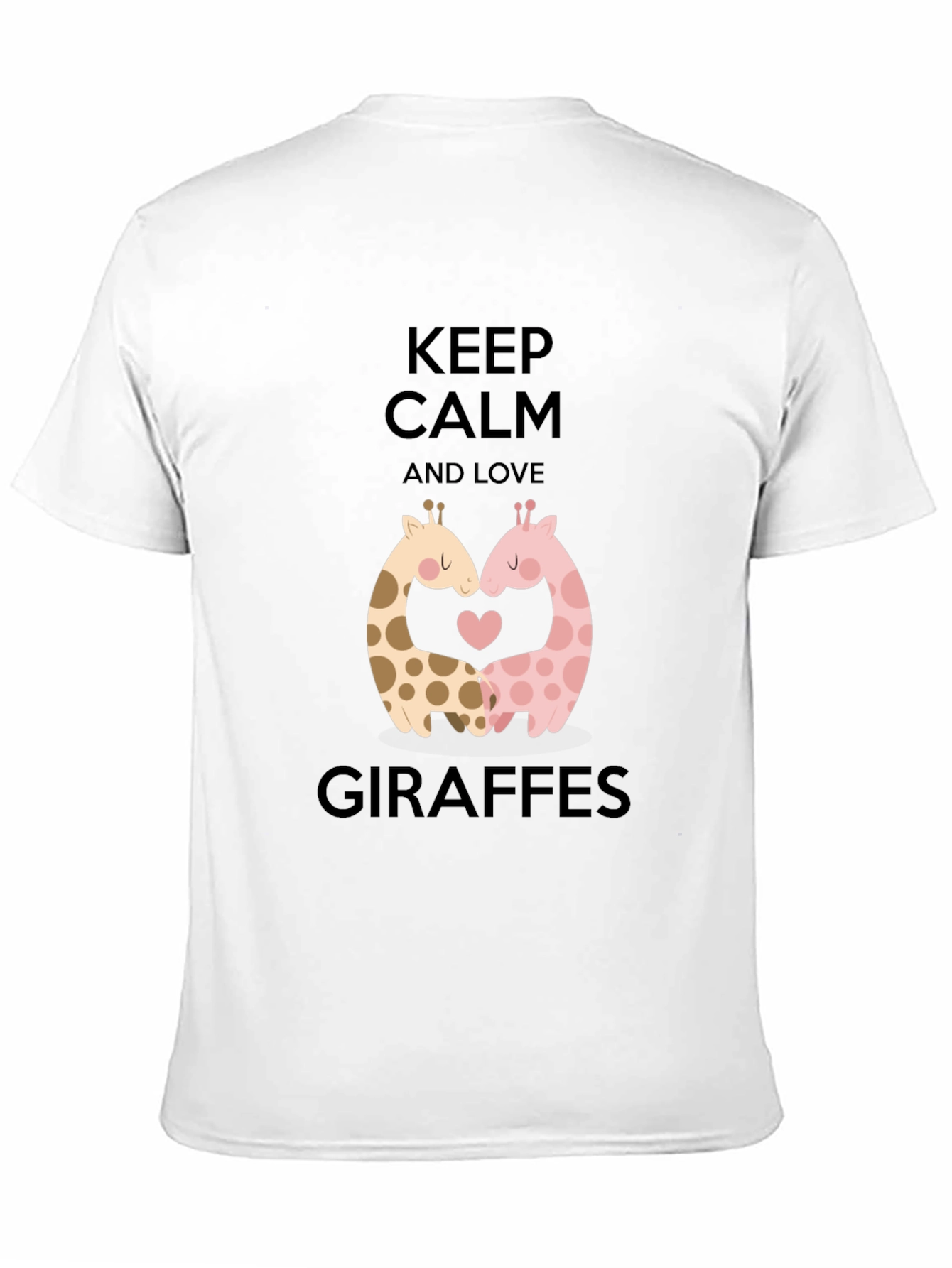 Keep Calm and Love Giraffes T-Shirt Cute Animal Tee