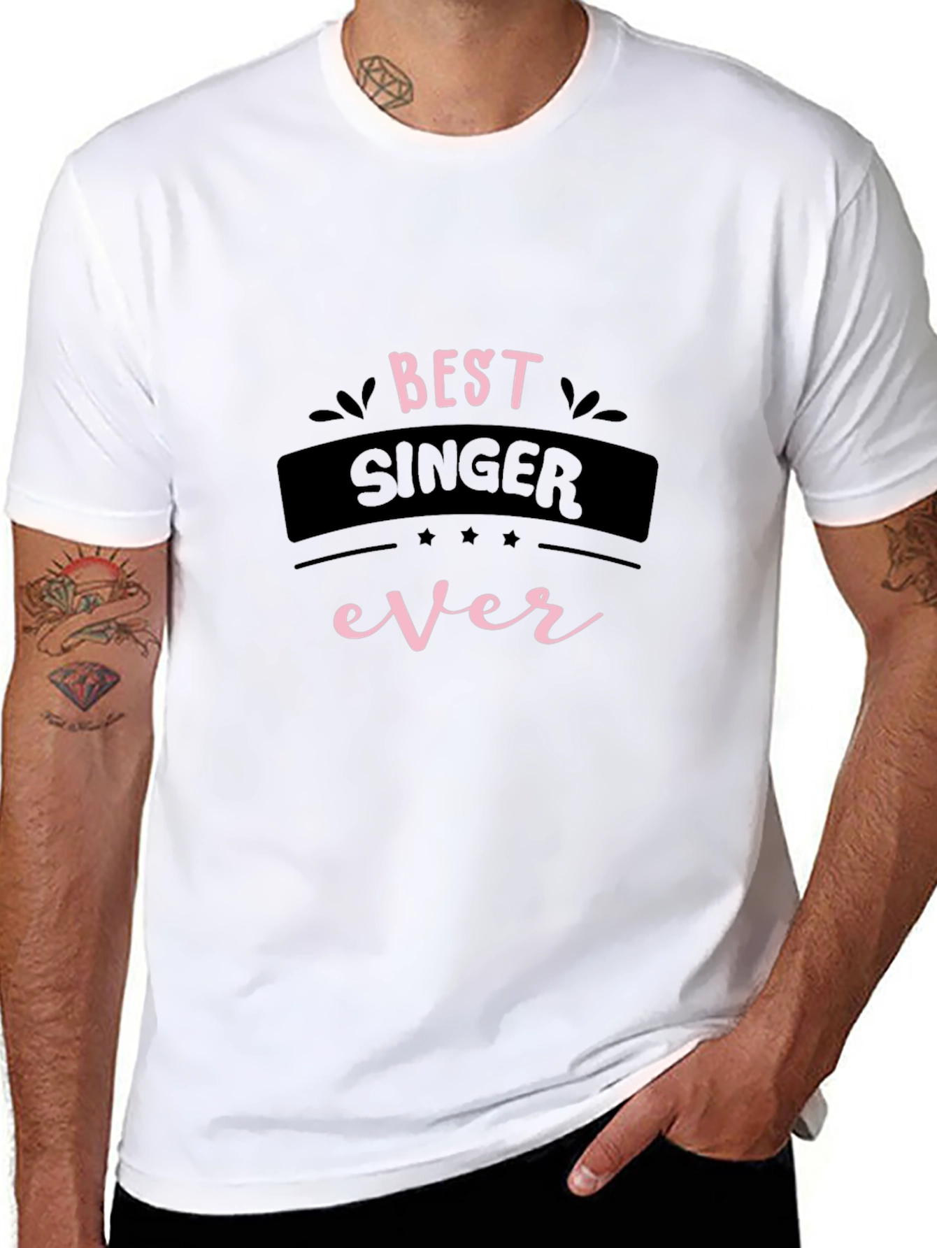 Best Singer Ever Black Graphic Tee