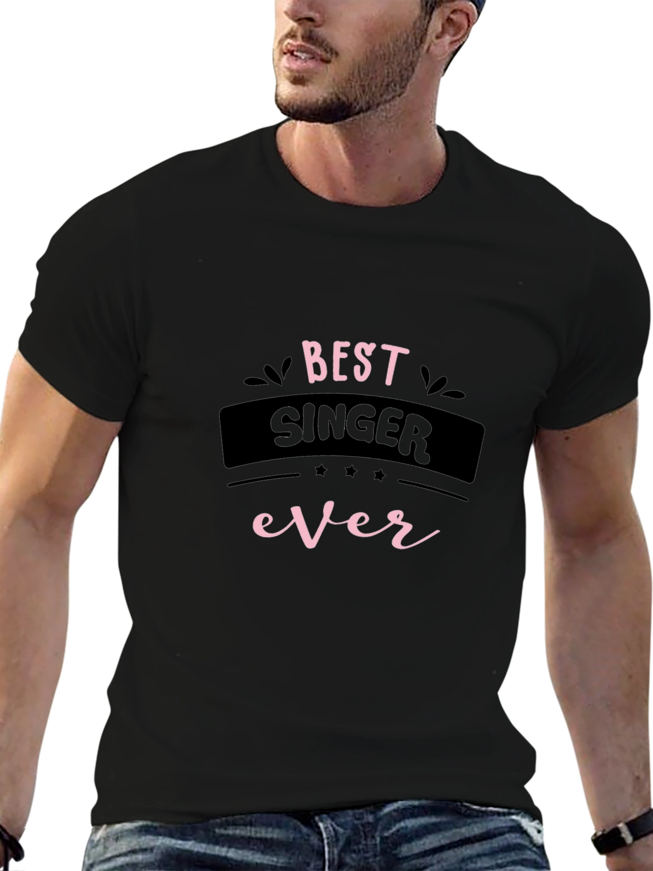 Best Singer Ever Black Graphic Tee