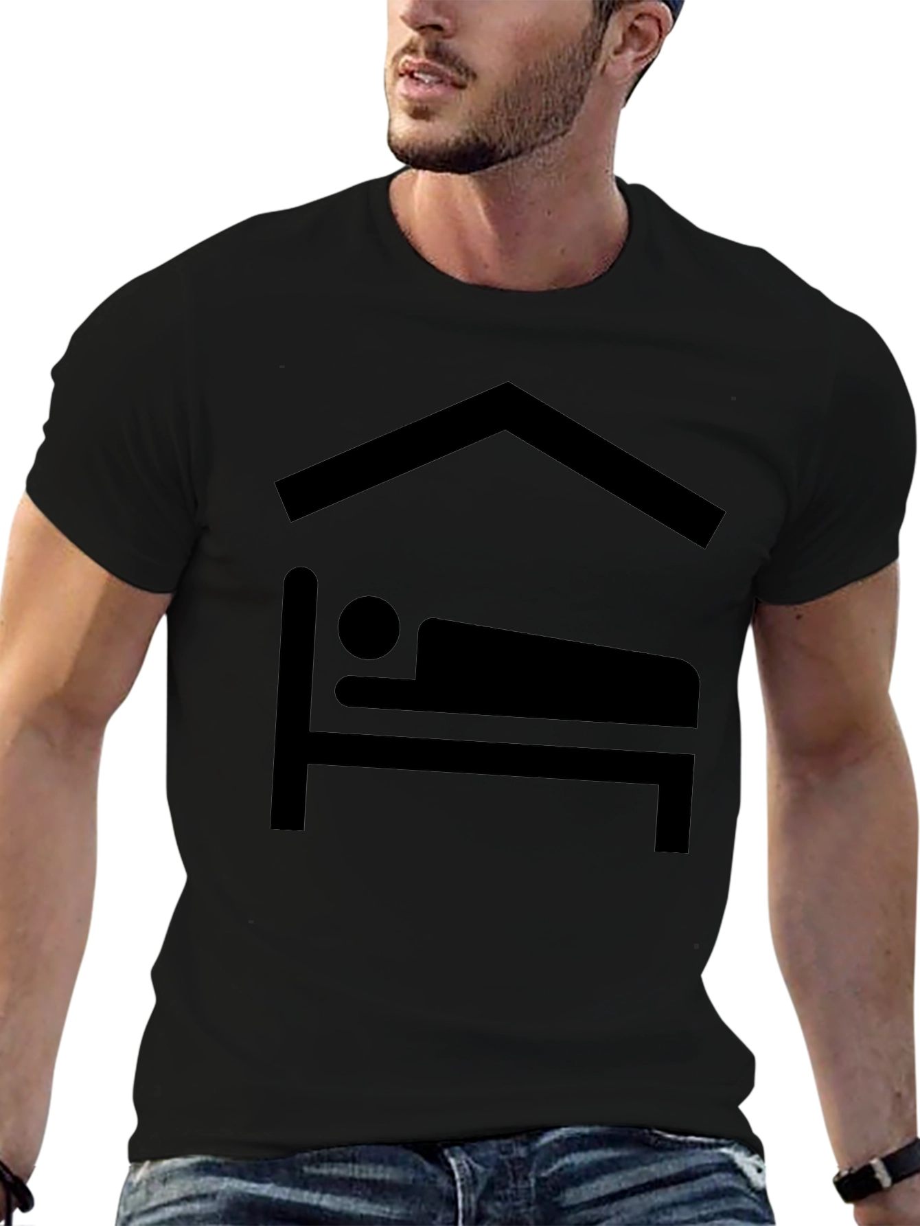 Resting Place Graphic Tee - Comfortable Black T-Shirt