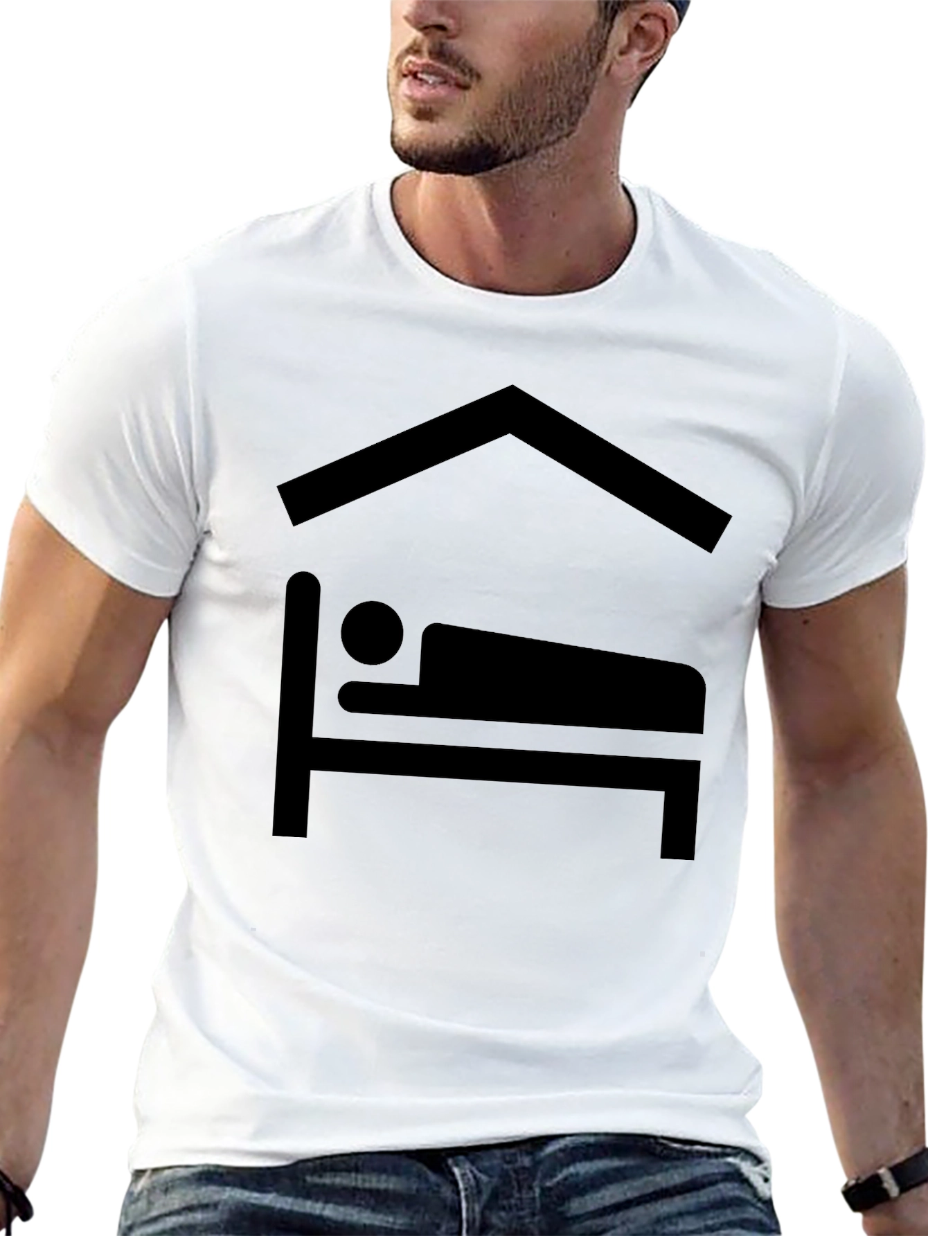 Resting Place Graphic Tee - Comfortable Black T-Shirt