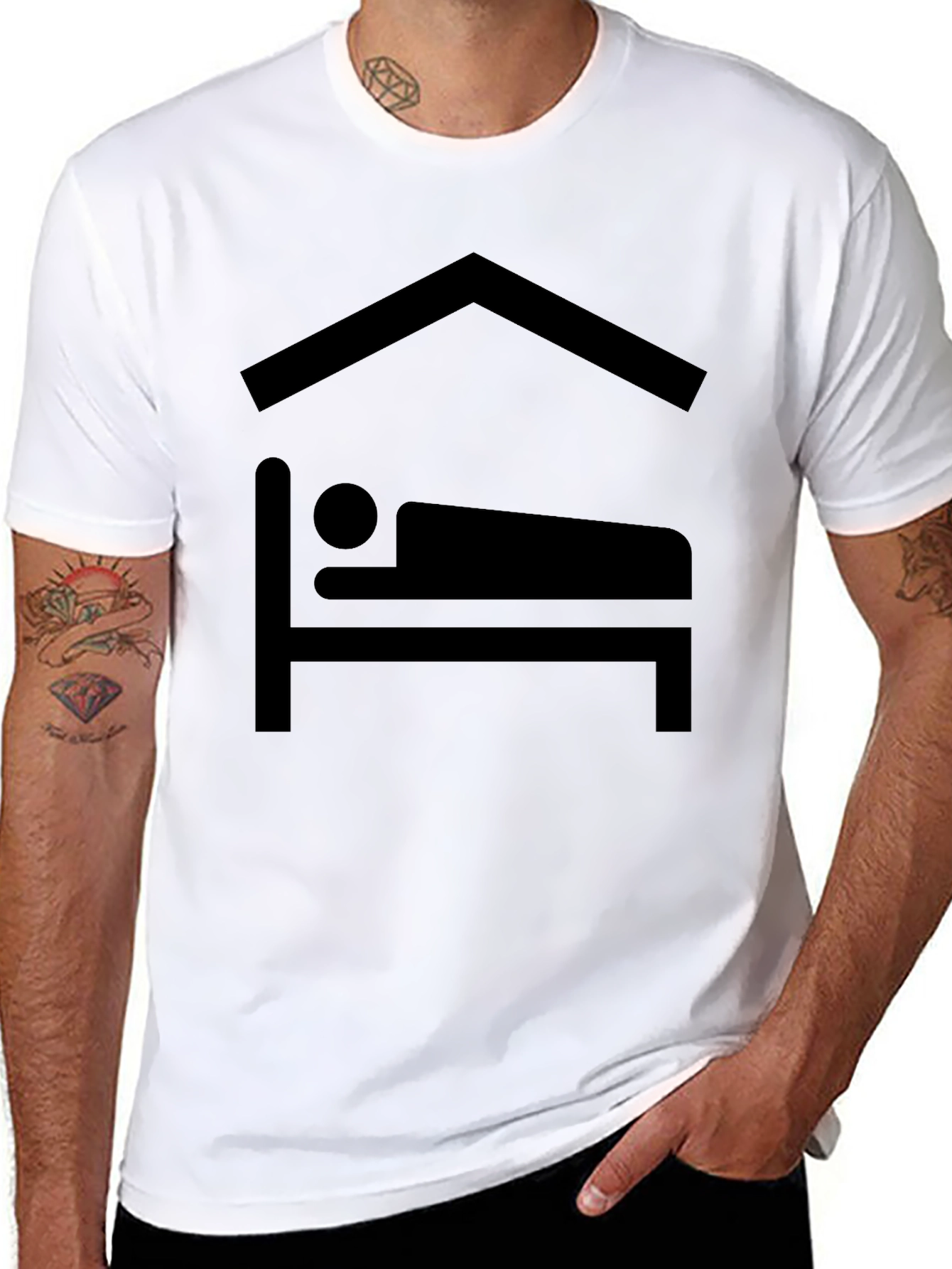 Resting Place Graphic Tee - Comfortable Black T-Shirt