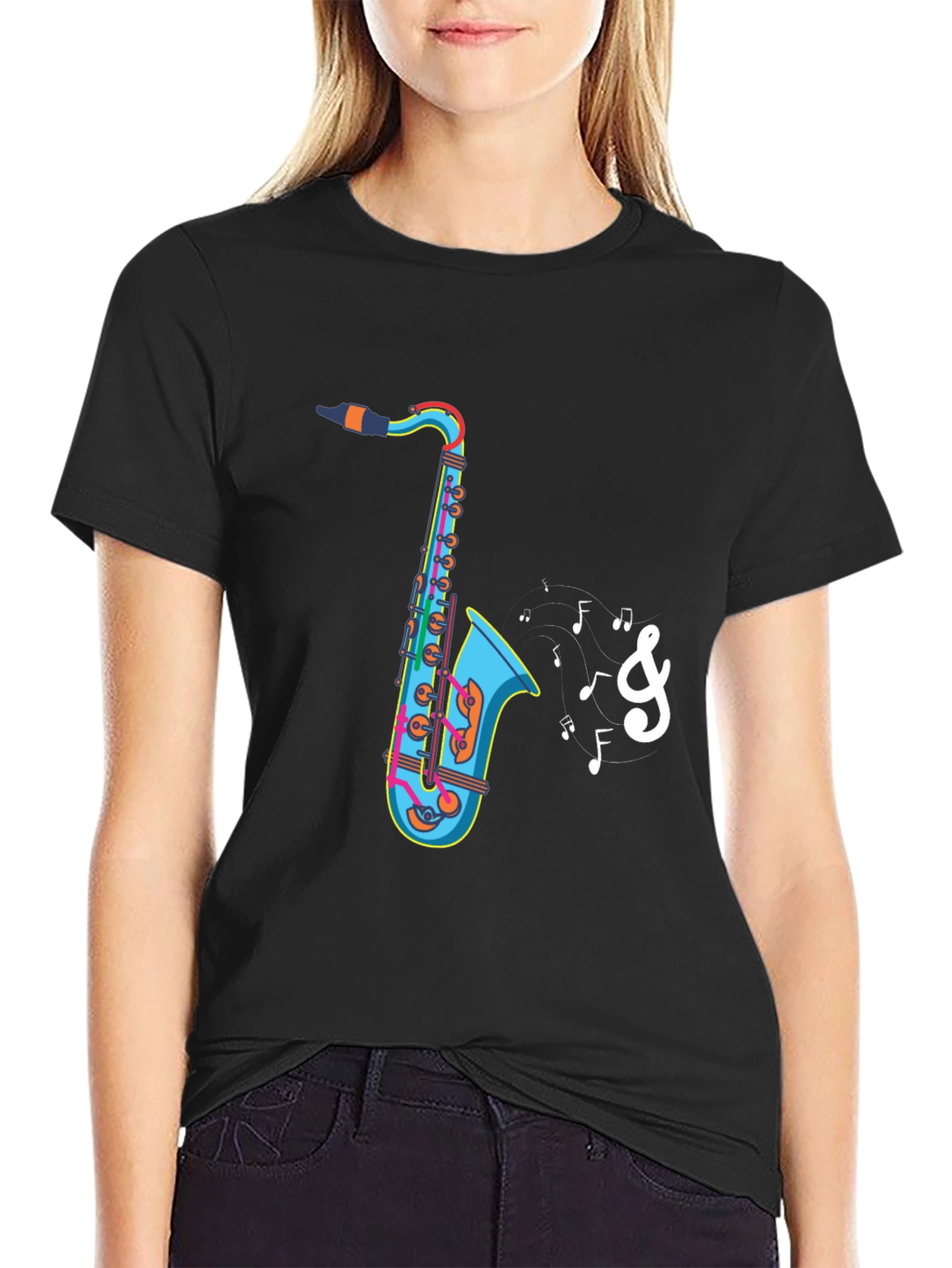 Saxophone Music T-Shirt - Unique Graphic Tee