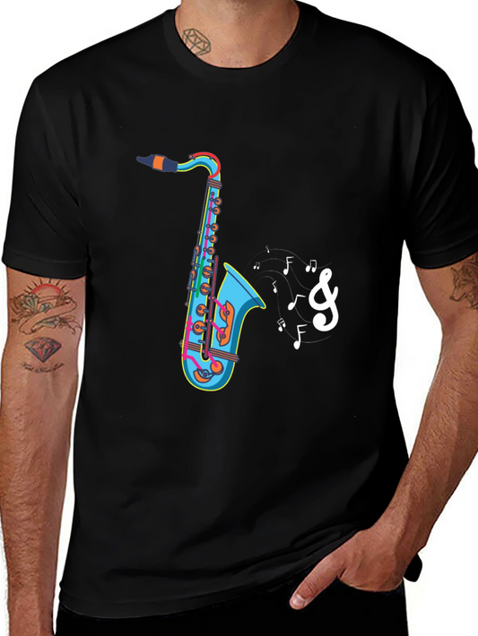 Saxophone Music T-Shirt - Unique Graphic Tee