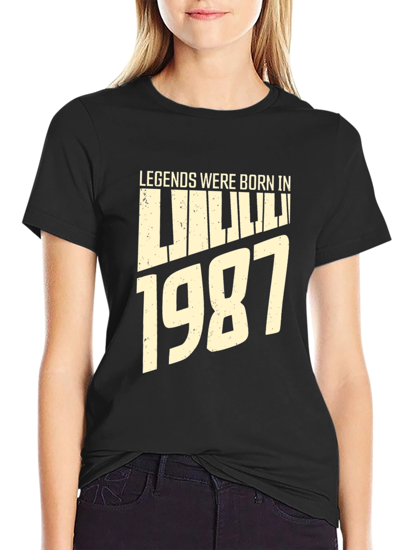 Legends Born in 1987 Black T-Shirt