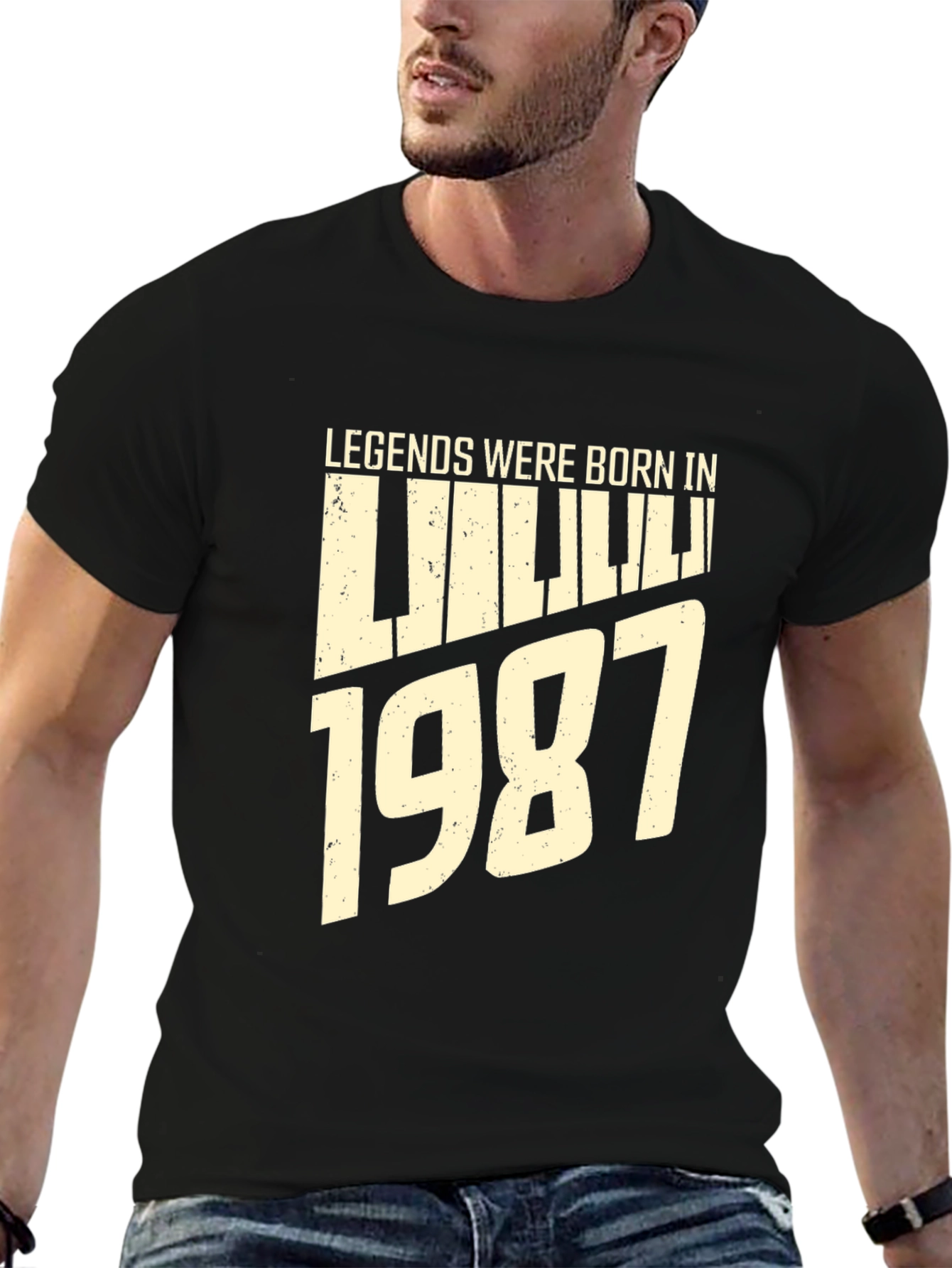 Legends Born in 1987 Black T-Shirt