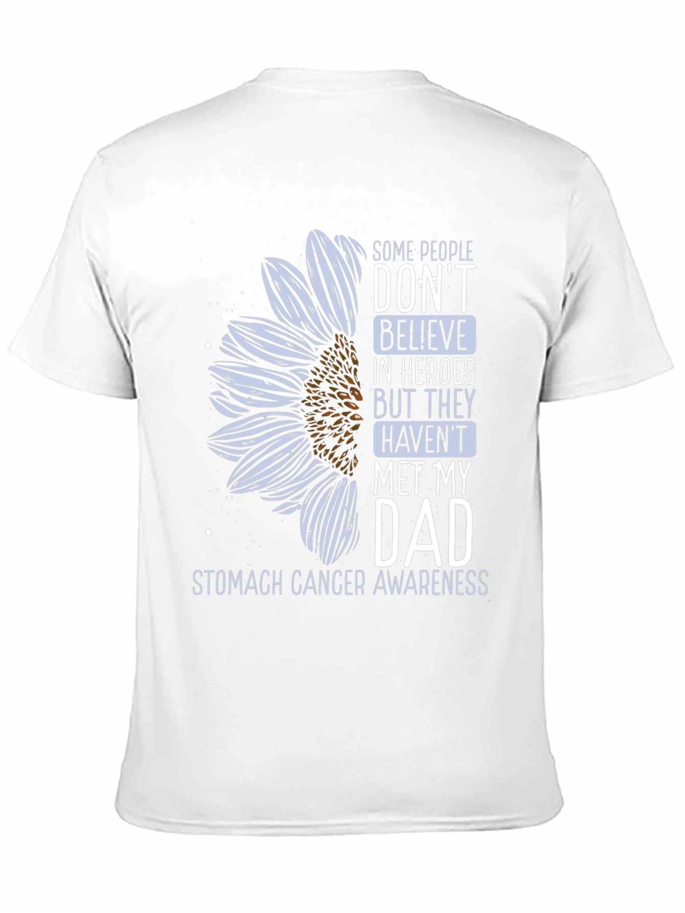Stomach Cancer Awareness Sunflower T-Shirt