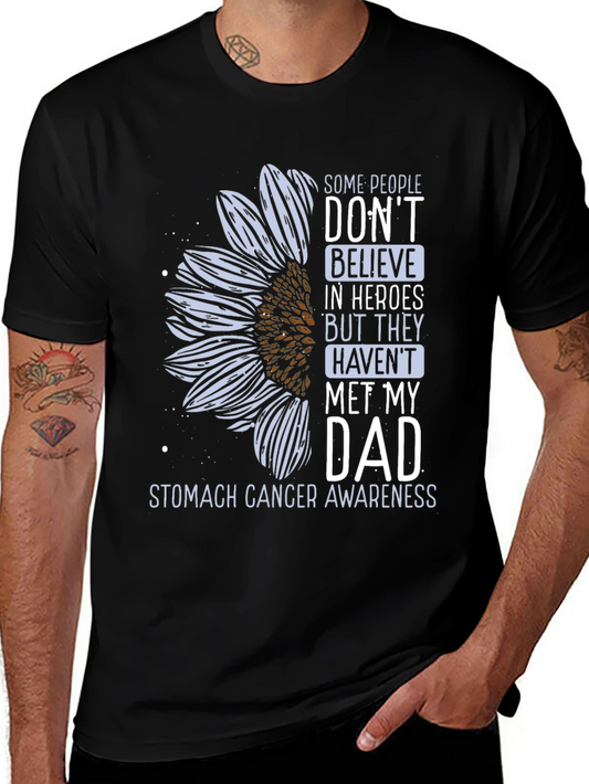 Stomach Cancer Awareness Sunflower T-Shirt