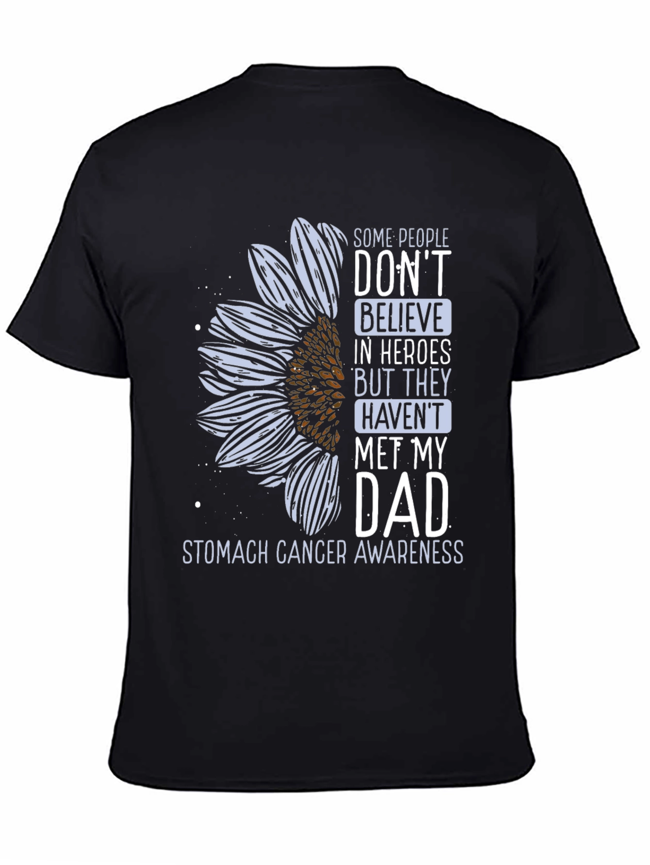 Stomach Cancer Awareness Sunflower T-Shirt
