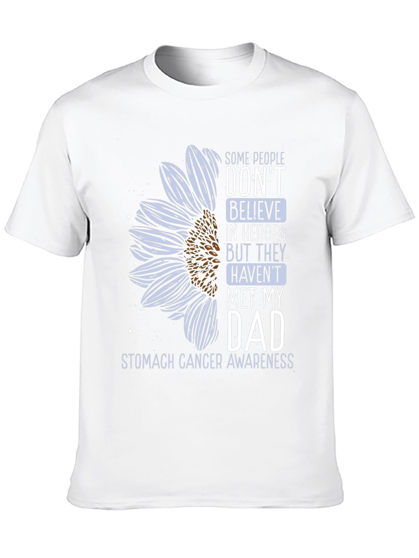 Stomach Cancer Awareness Sunflower T-Shirt