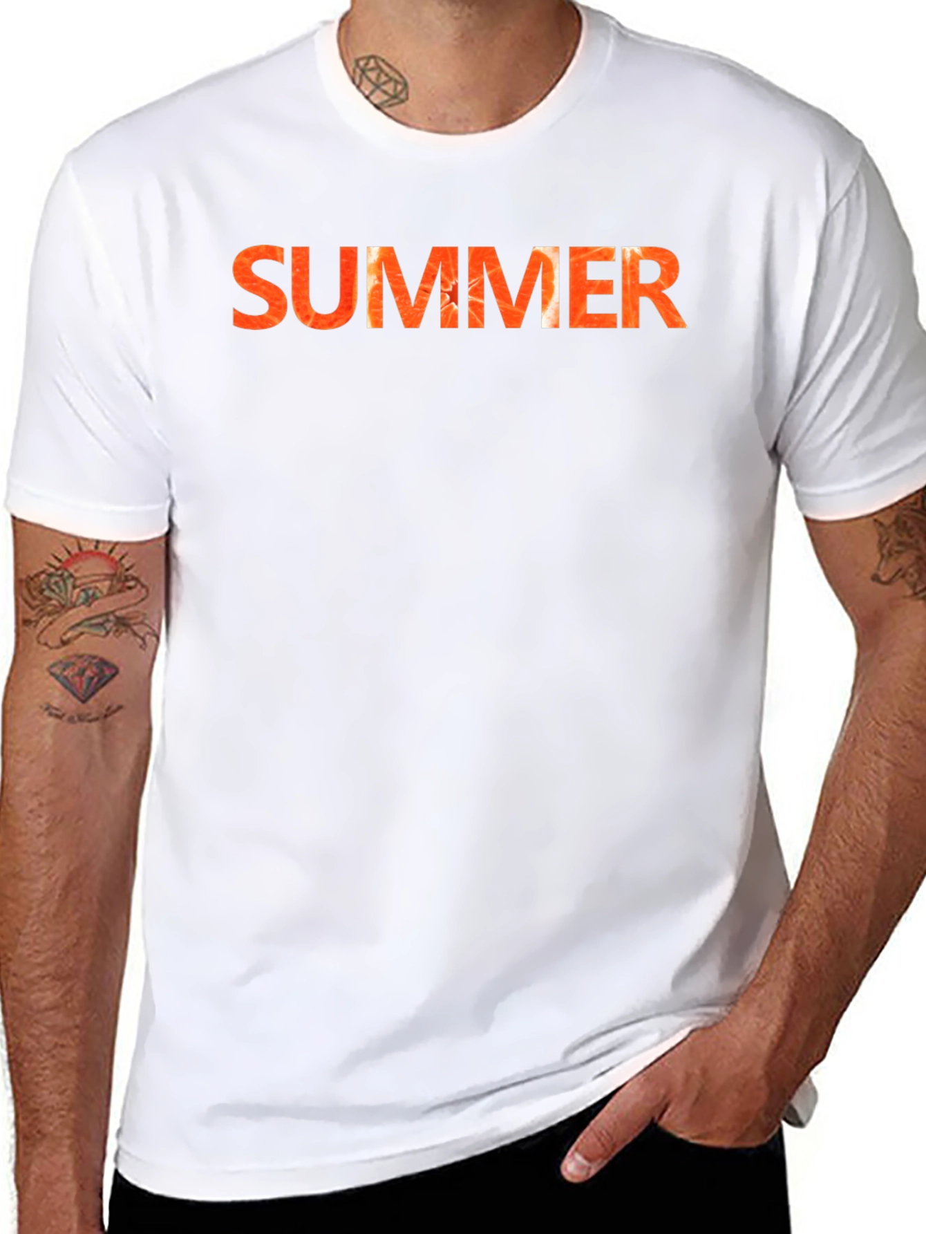Summer Graphic Tee - Mens Black T-Shirt