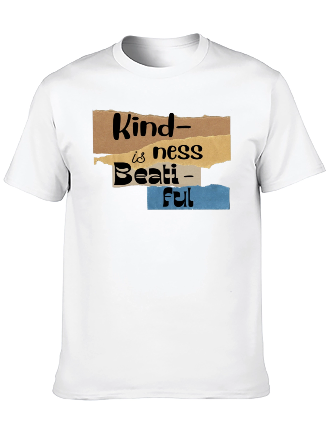 Kindness is Beautiful Graphic Tee - Black Cotton Blend