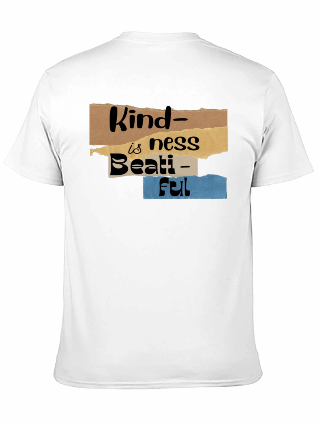 Kindness is Beautiful Graphic Tee - Black Cotton Blend