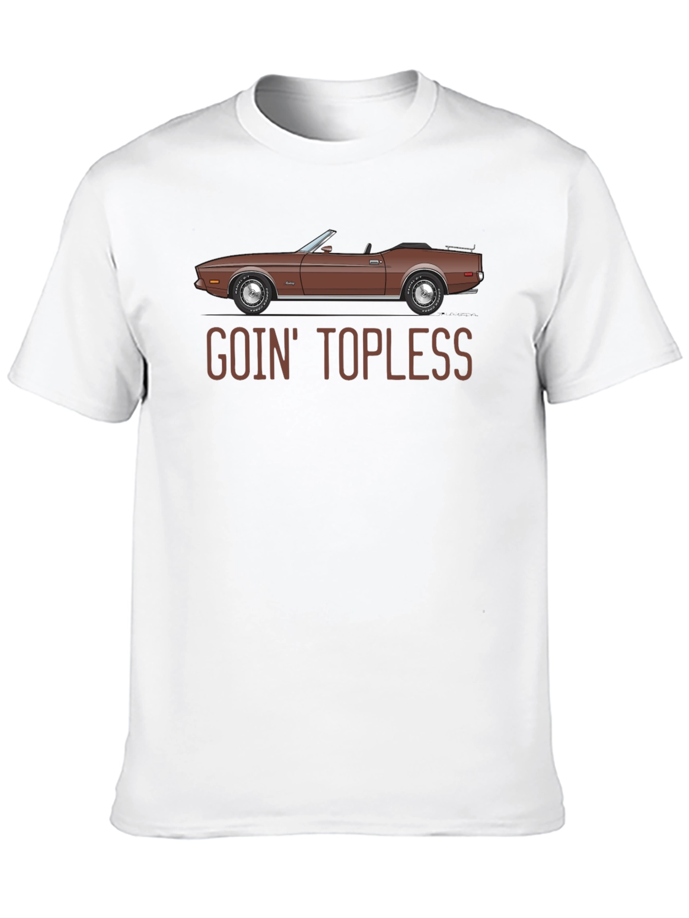 Goin Topless Classic Car Graphic Tee - Black