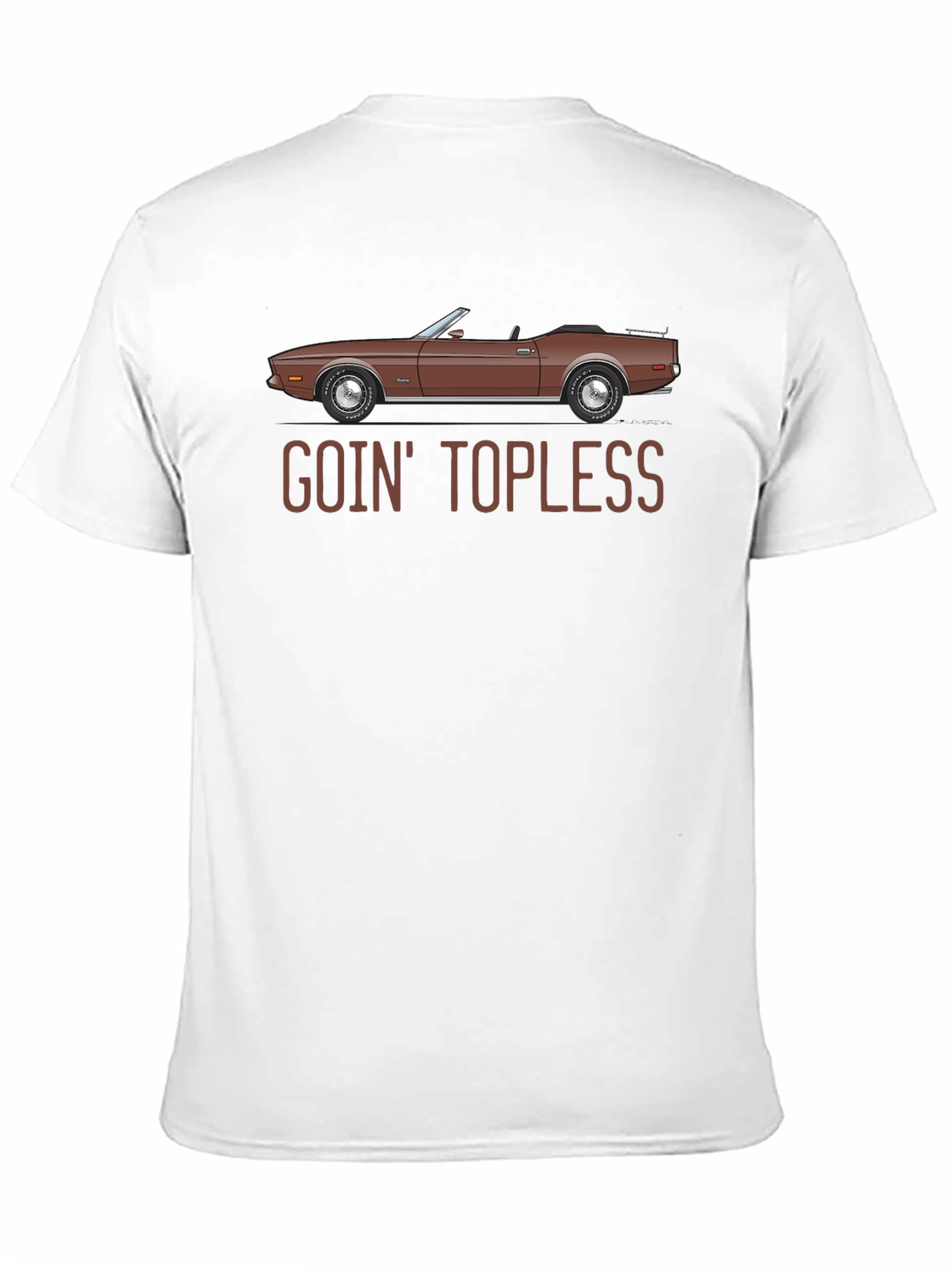 Goin Topless Classic Car Graphic Tee - Black