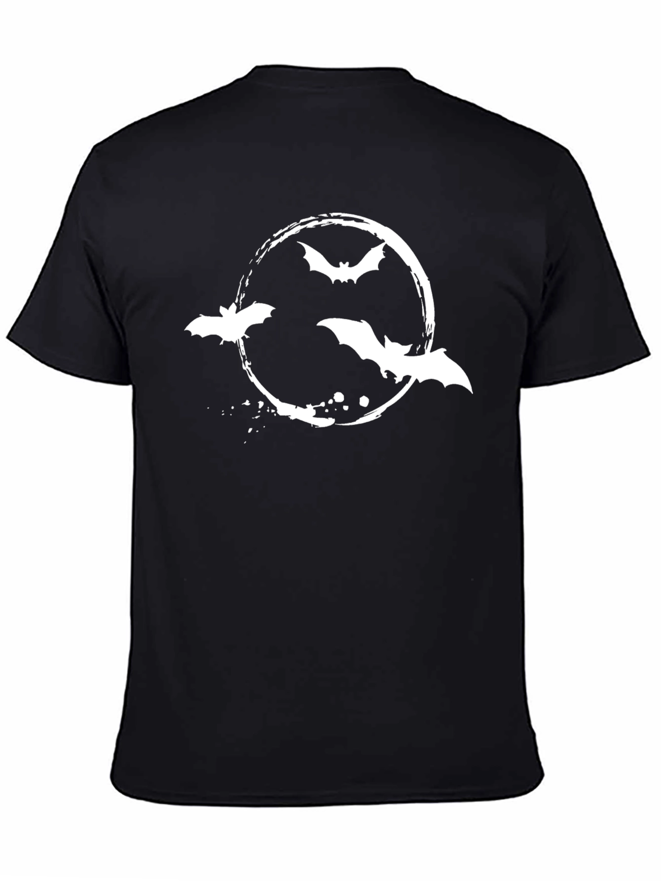 Bats in Circle Black T-Shirt