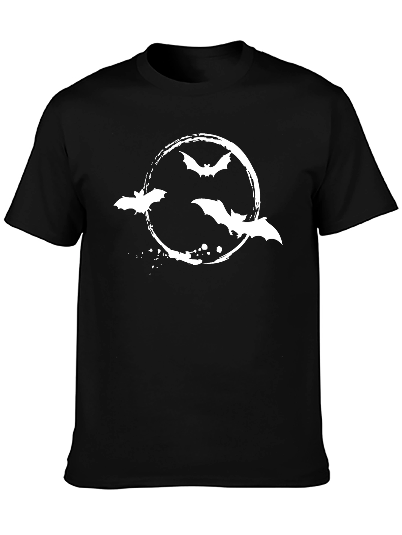 Bats in Circle Black T-Shirt