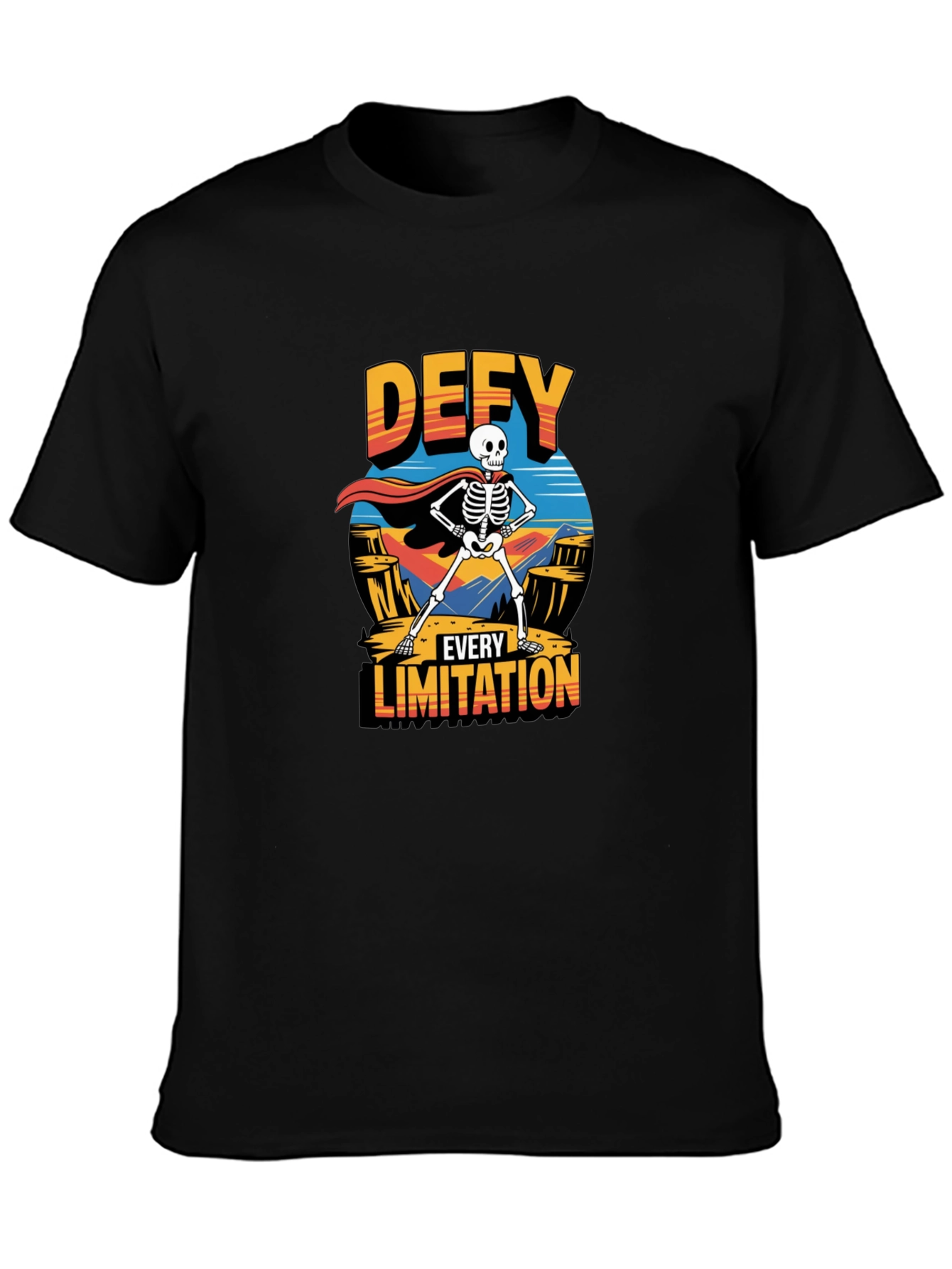 Defy Every Limitation Skeleton Graphic Tee