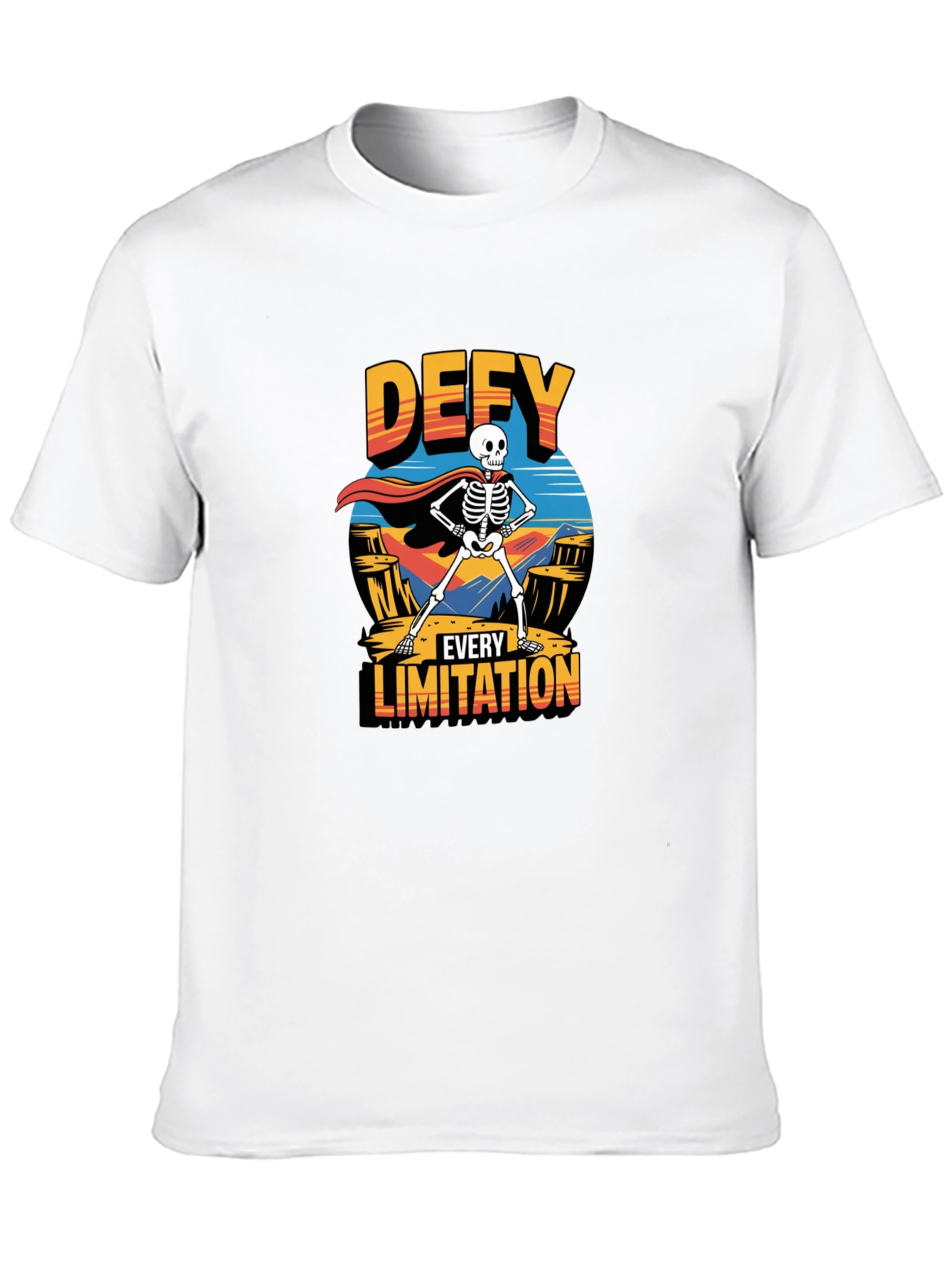Defy Every Limitation Skeleton Graphic Tee