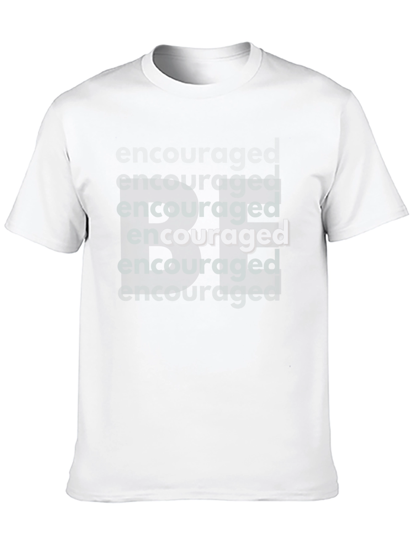 Encouraged Graphic T-Shirt - Bold Black Tee