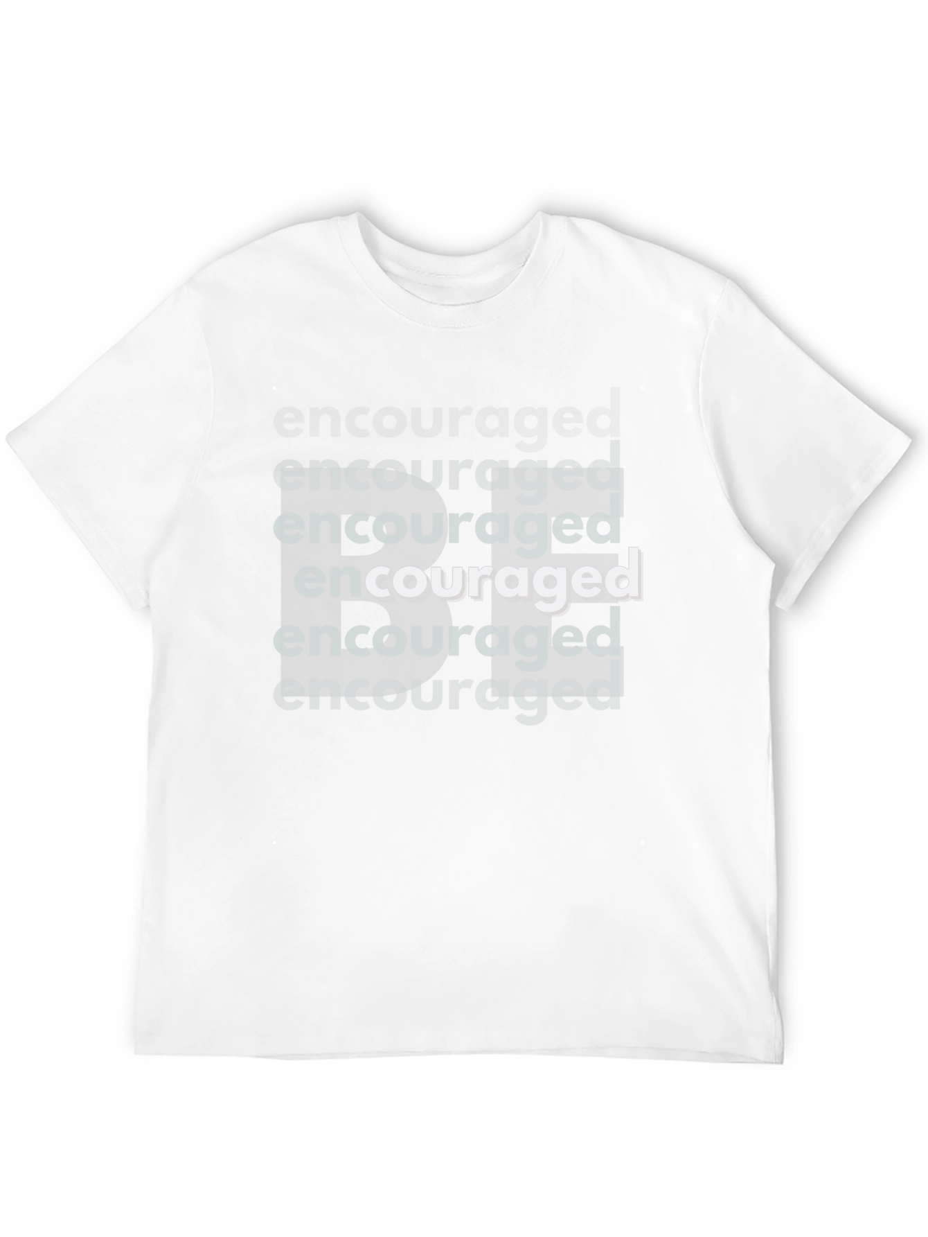 Encouraged Graphic T-Shirt - Bold Black Tee