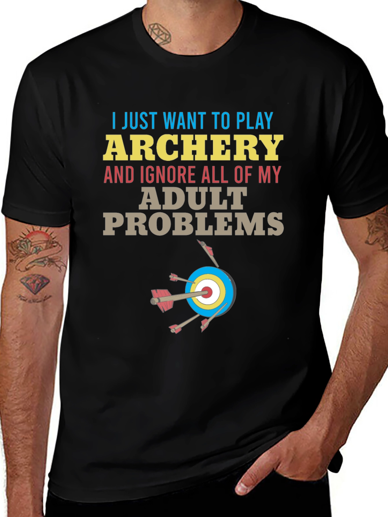 Archery T-Shirt: Ignore Adult Problems Tee