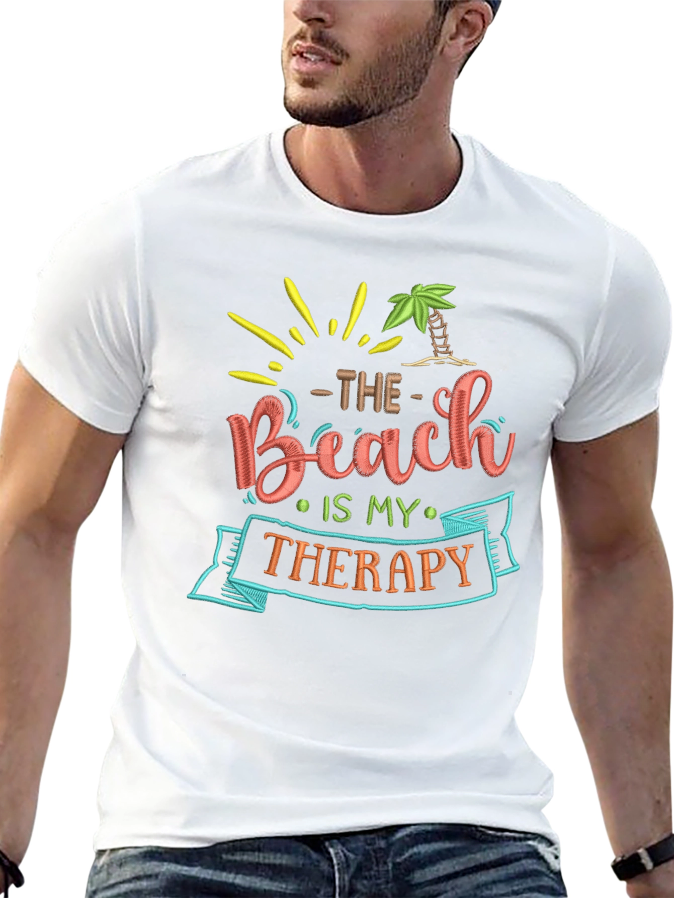 Beach Therapy Graphic Tee - Relaxed Fit