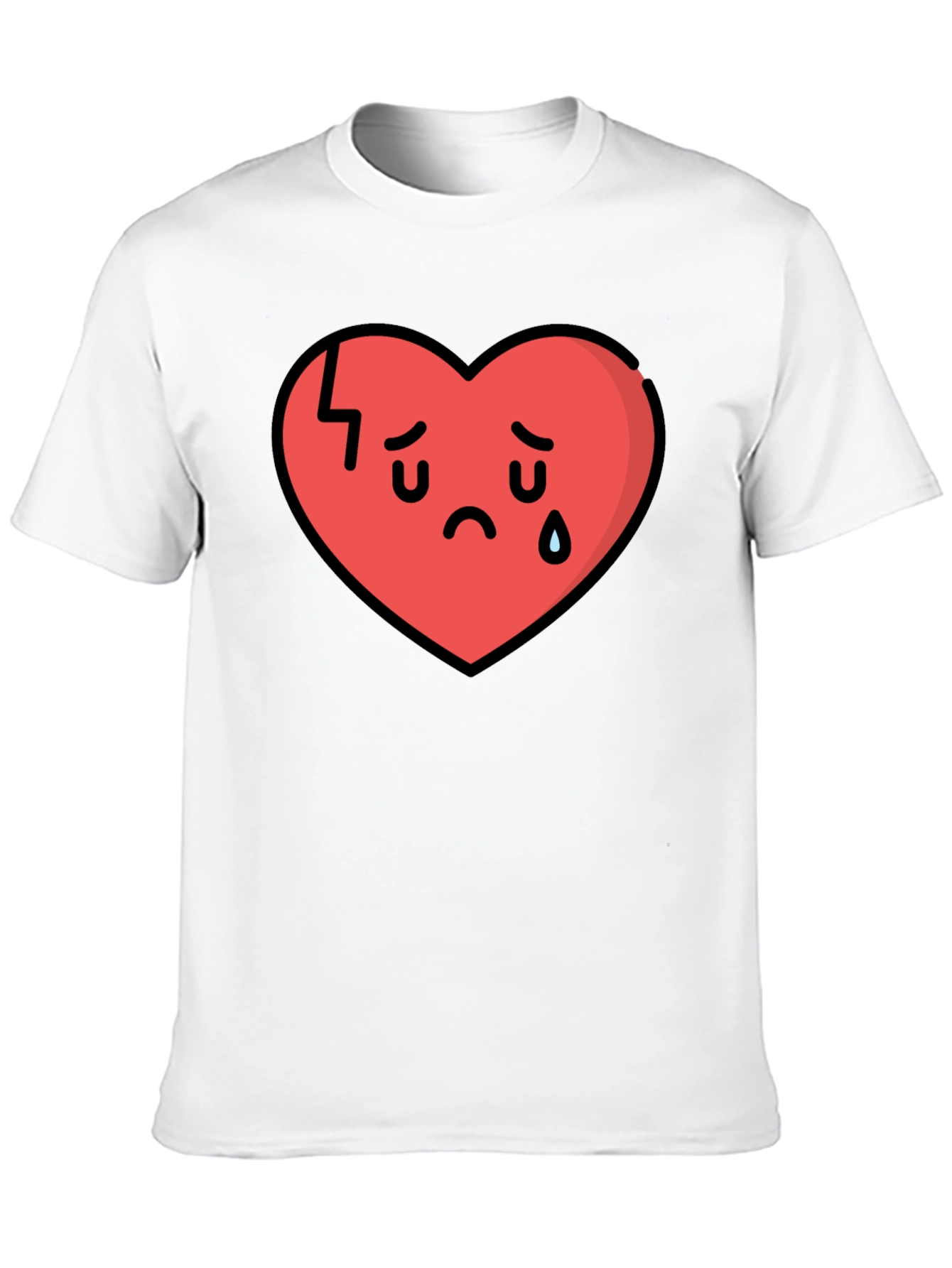 Broken Heart Graphic Tee - Sad Heart Club Shirt