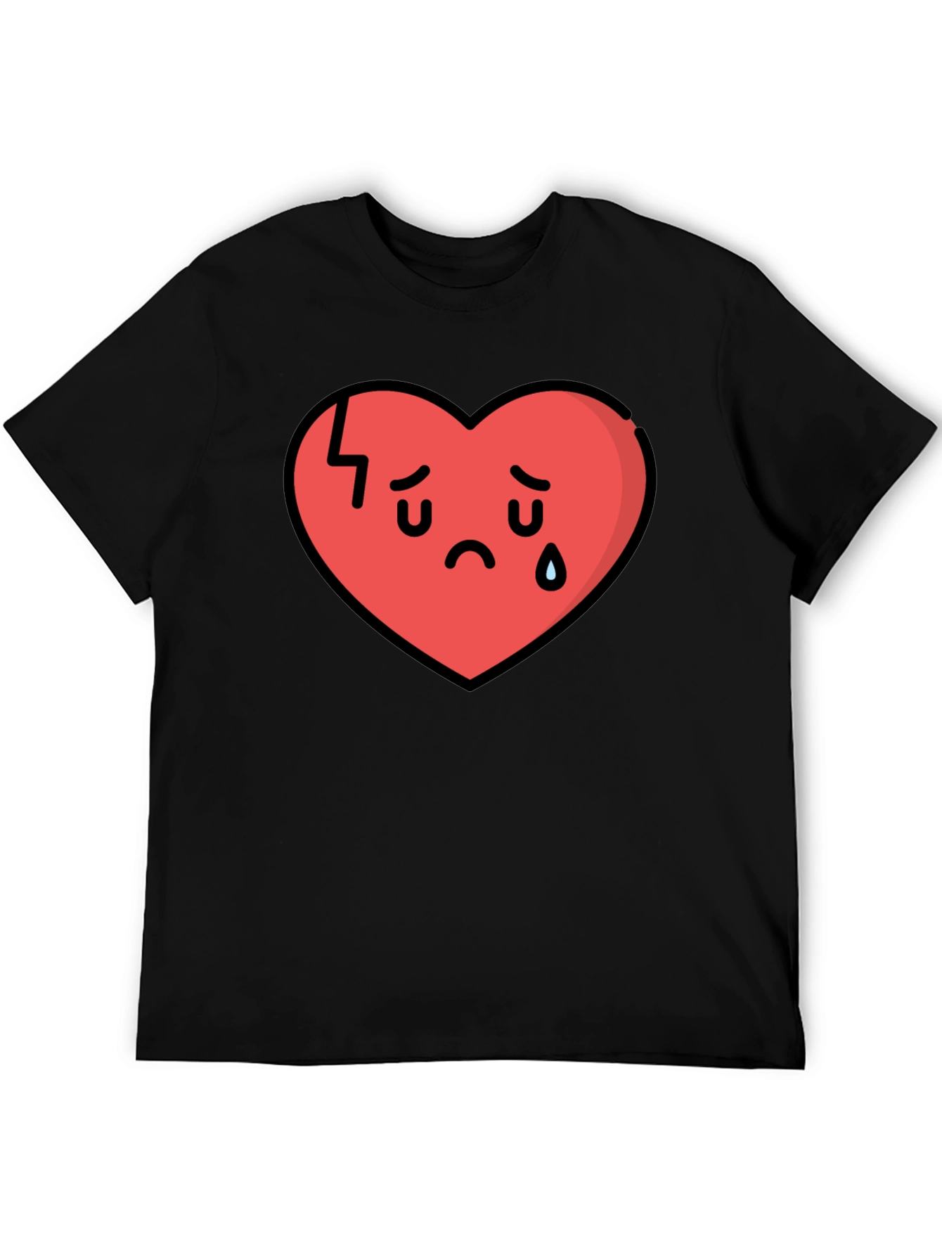 Broken Heart Graphic Tee - Sad Heart Club Shirt