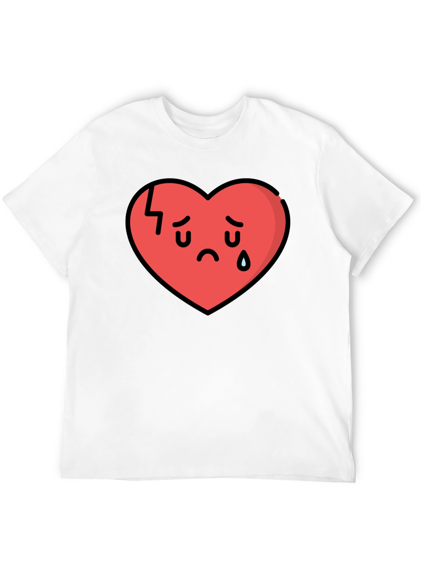 Broken Heart Graphic Tee - Sad Heart Club Shirt