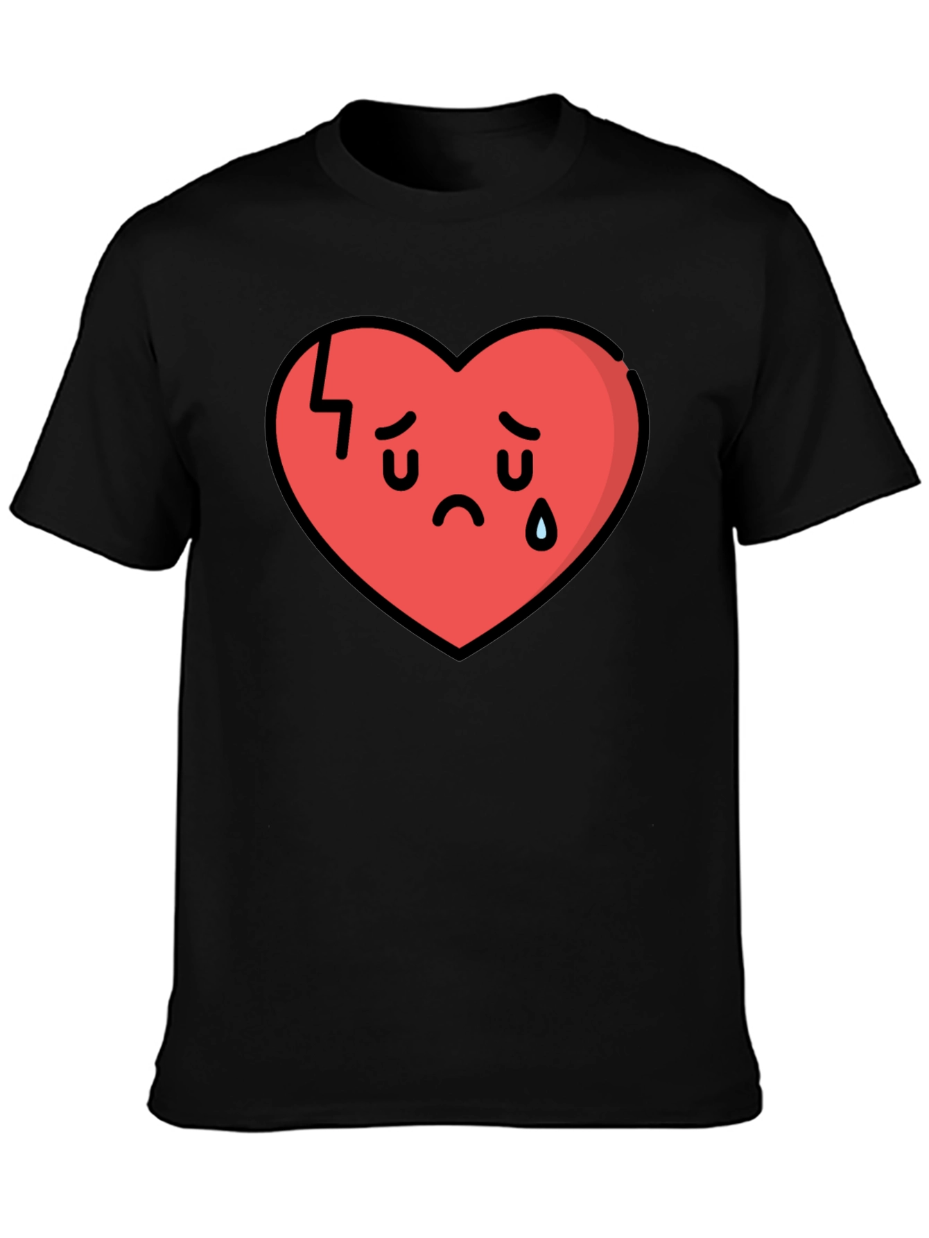 Broken Heart Graphic Tee - Sad Heart Club Shirt