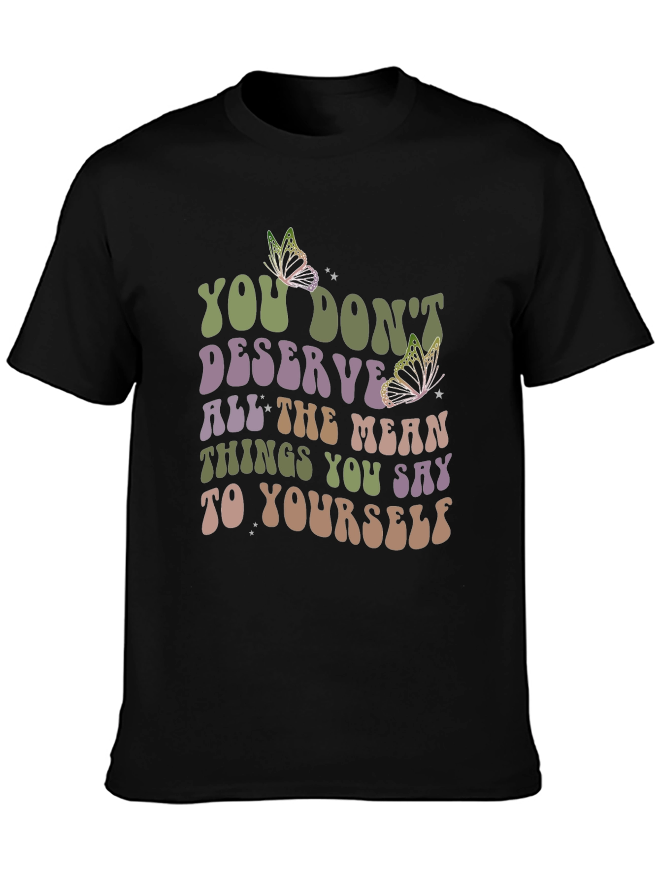 Inspirational Butterfly Graphic T-Shirt