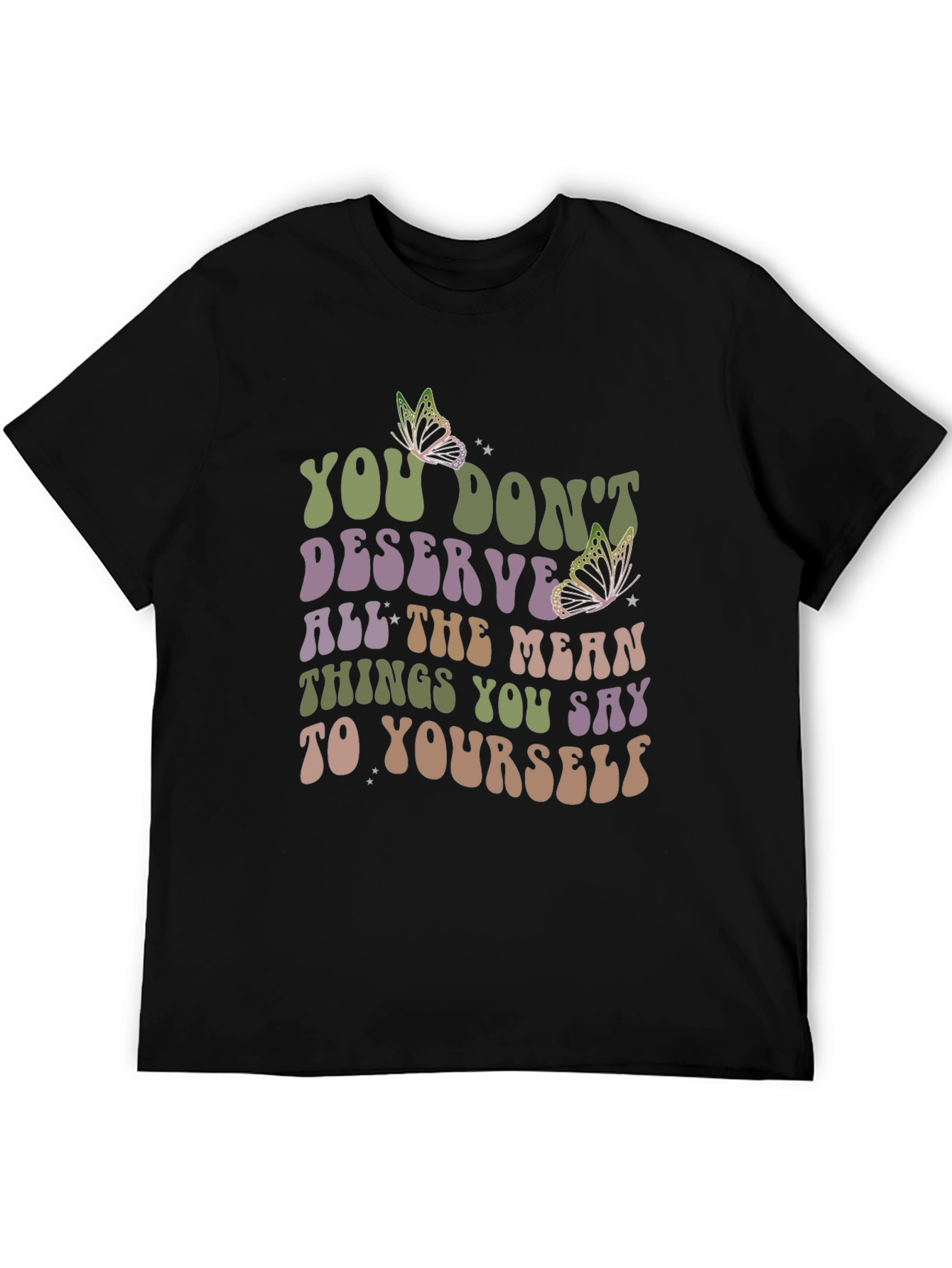 Inspirational Butterfly Graphic T-Shirt