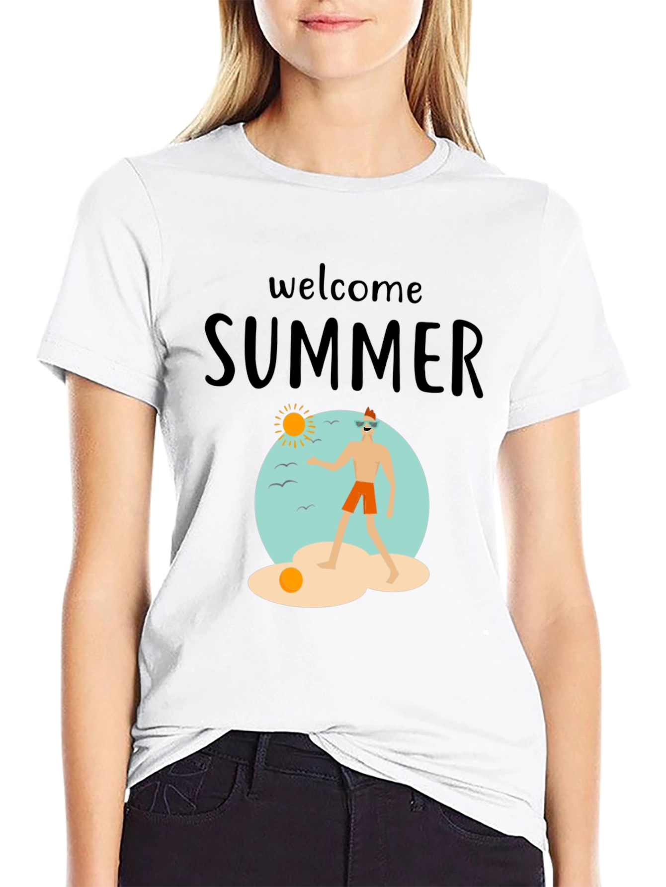 Welcome Summer T-Shirt Beach Vacation