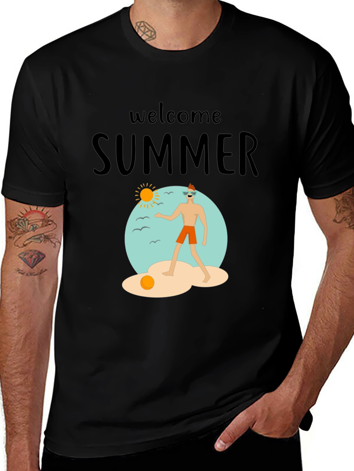 Welcome Summer T-Shirt Beach Vacation