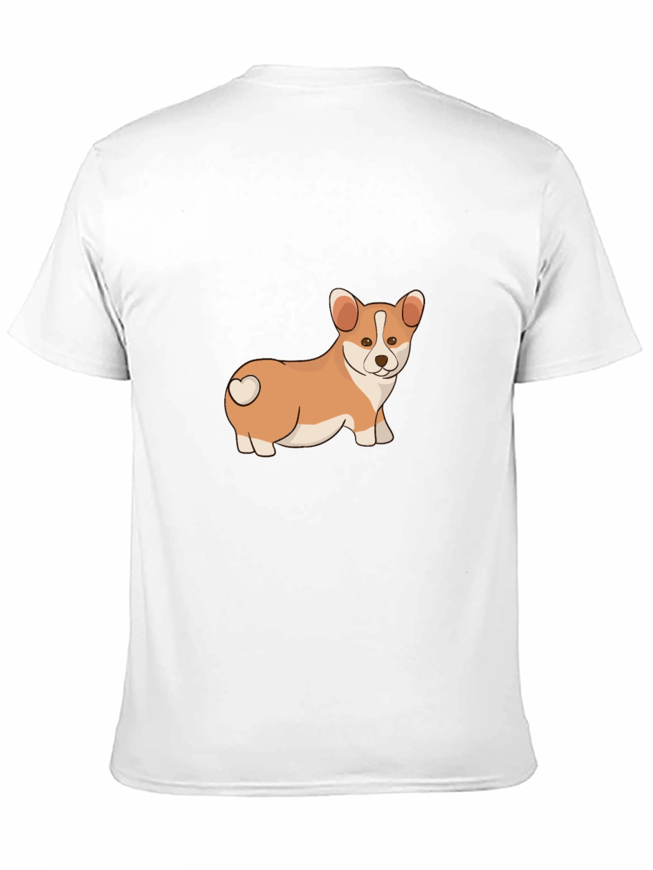 Corgi Love Mens Black T-Shirt