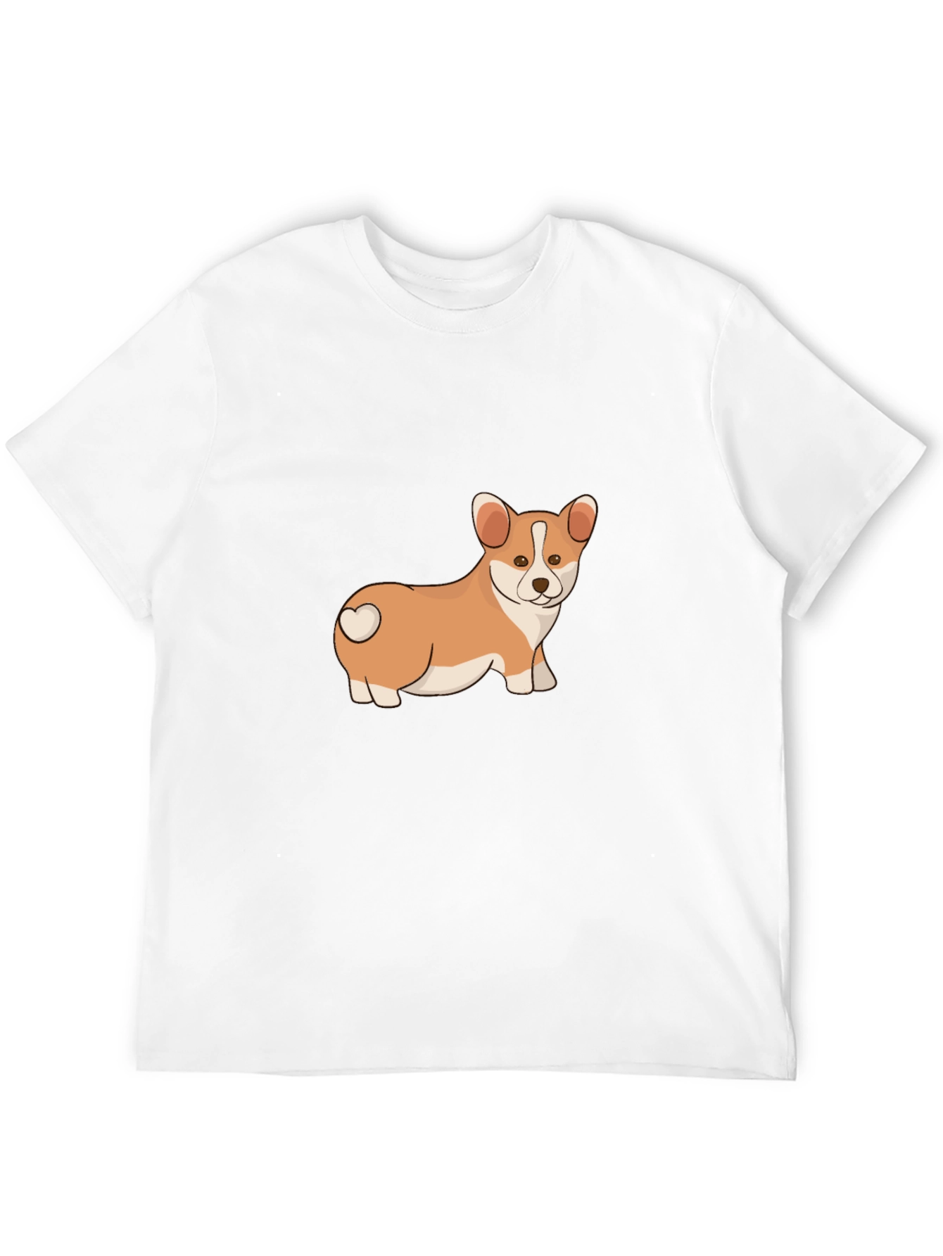 Corgi Love Mens Black T-Shirt