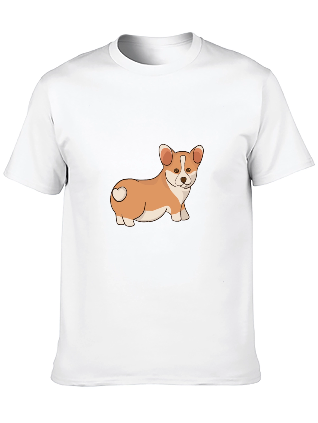 Corgi Love Mens Black T-Shirt