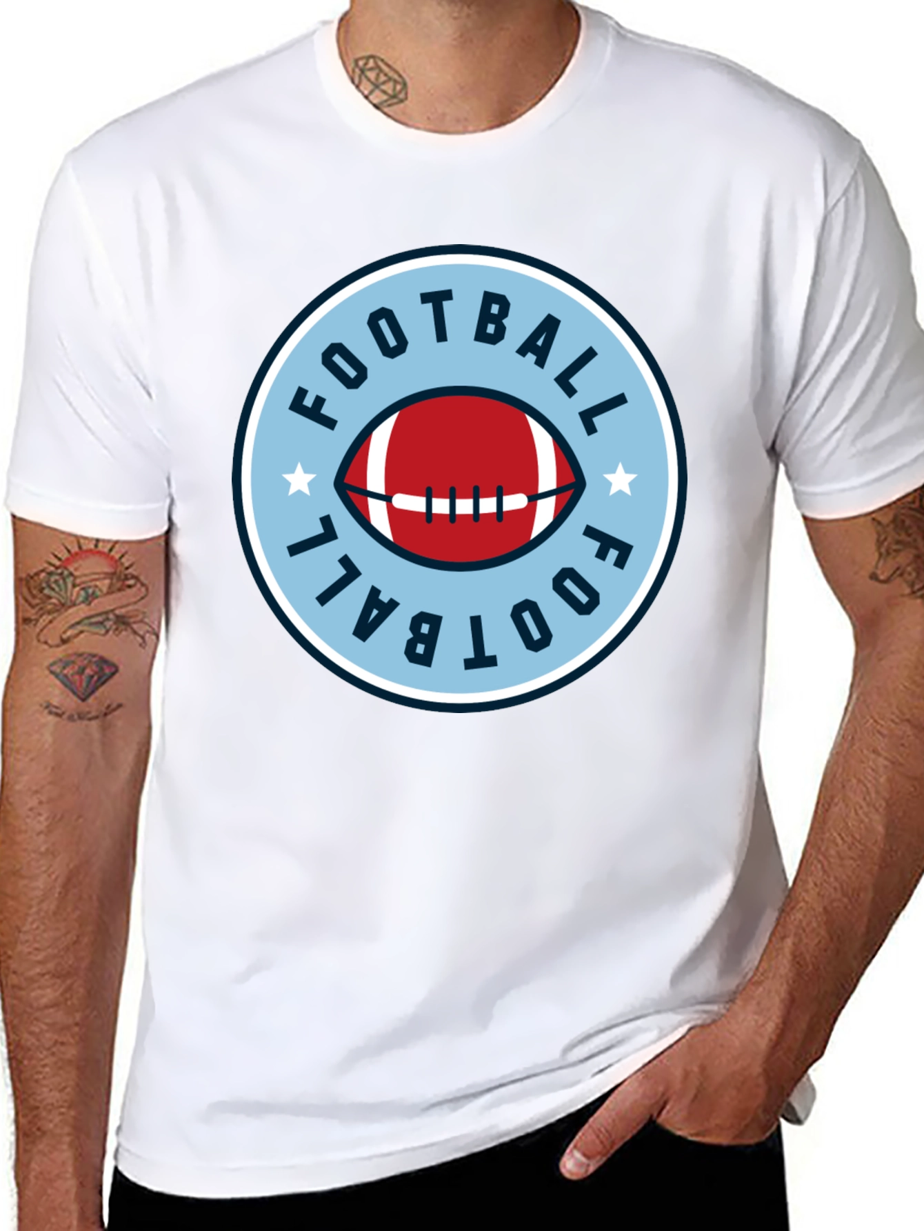 Football Graphic Tee - Classic Style