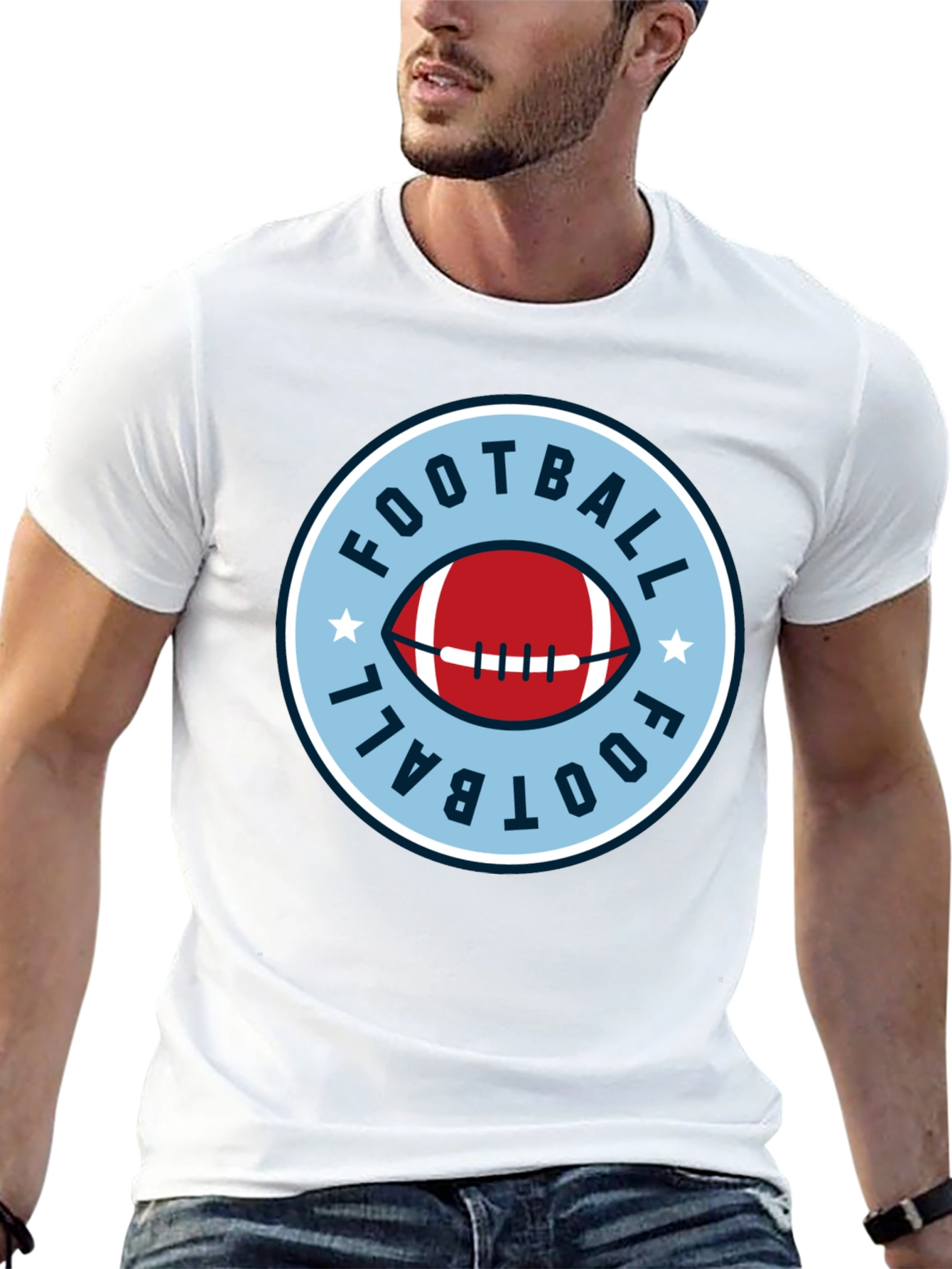 Football Graphic Tee - Classic Style