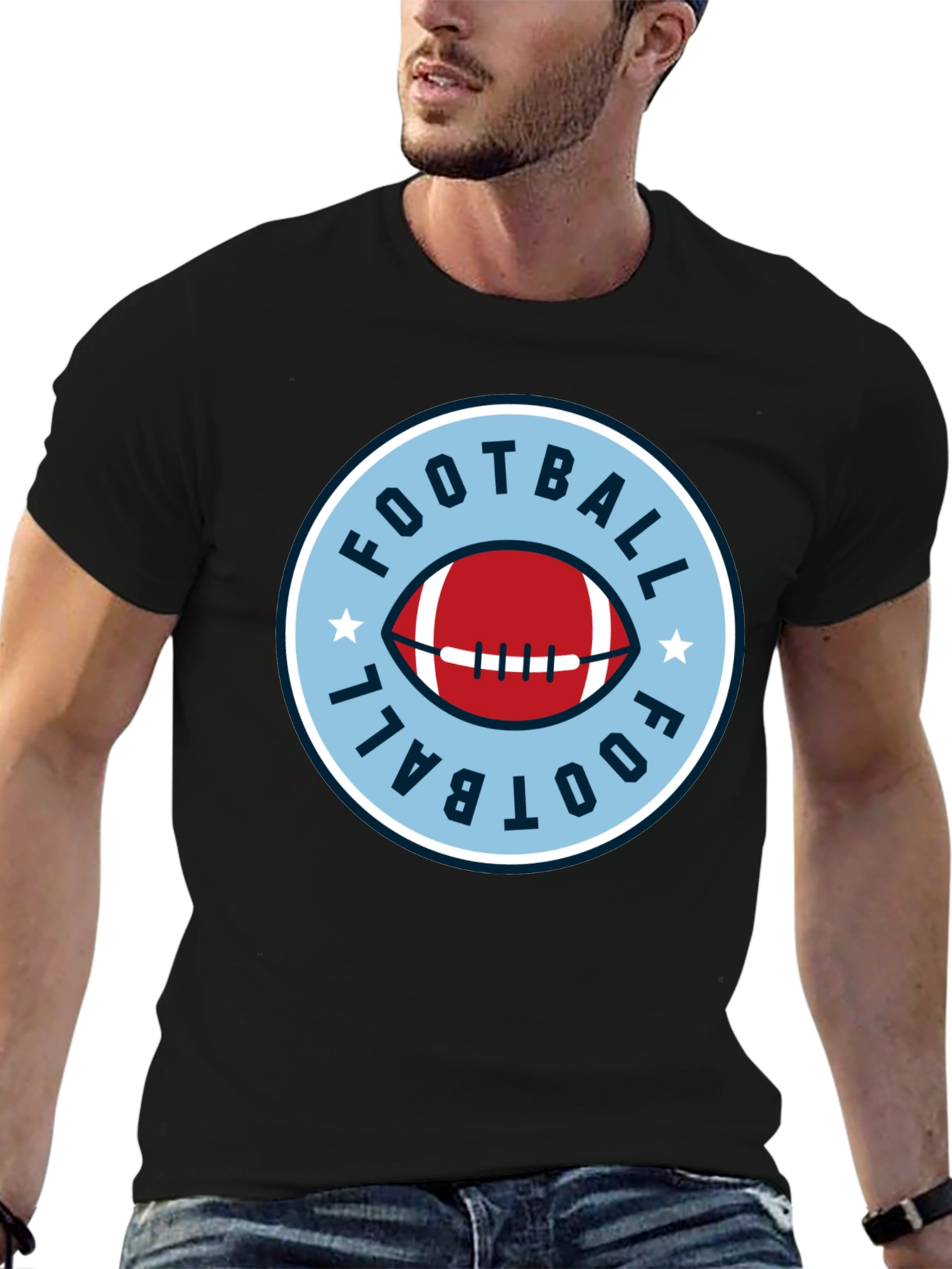 Football Graphic Tee - Classic Style