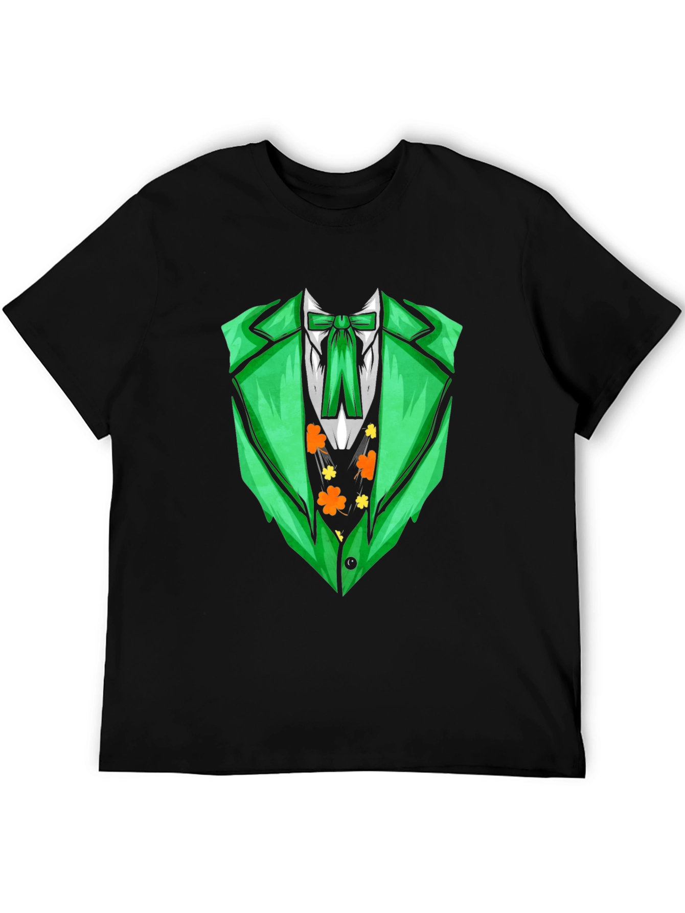St. Patricks Day Green Suit Print T-Shirt