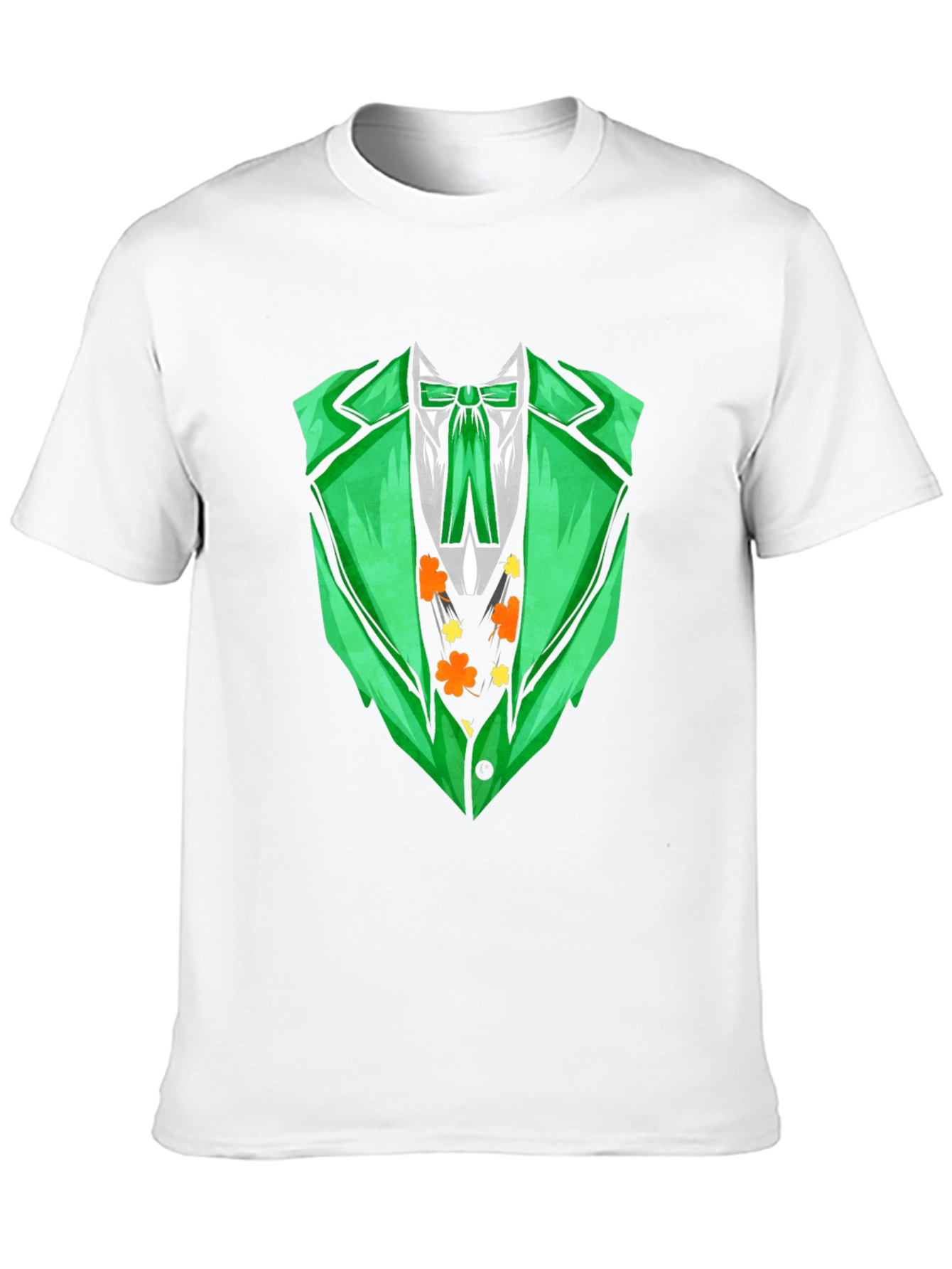 St. Patricks Day Green Suit Print T-Shirt
