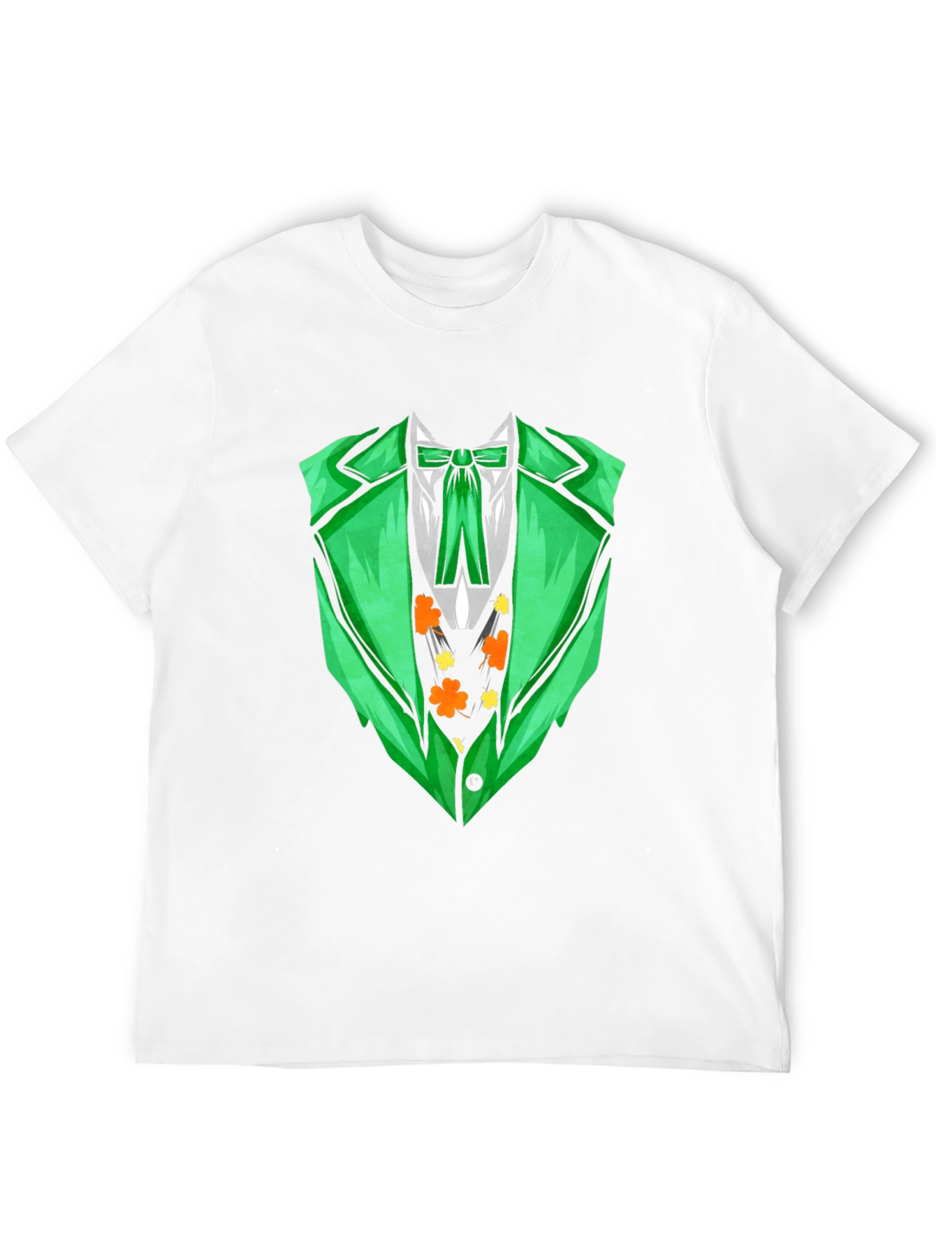 St. Patricks Day Green Suit Print T-Shirt