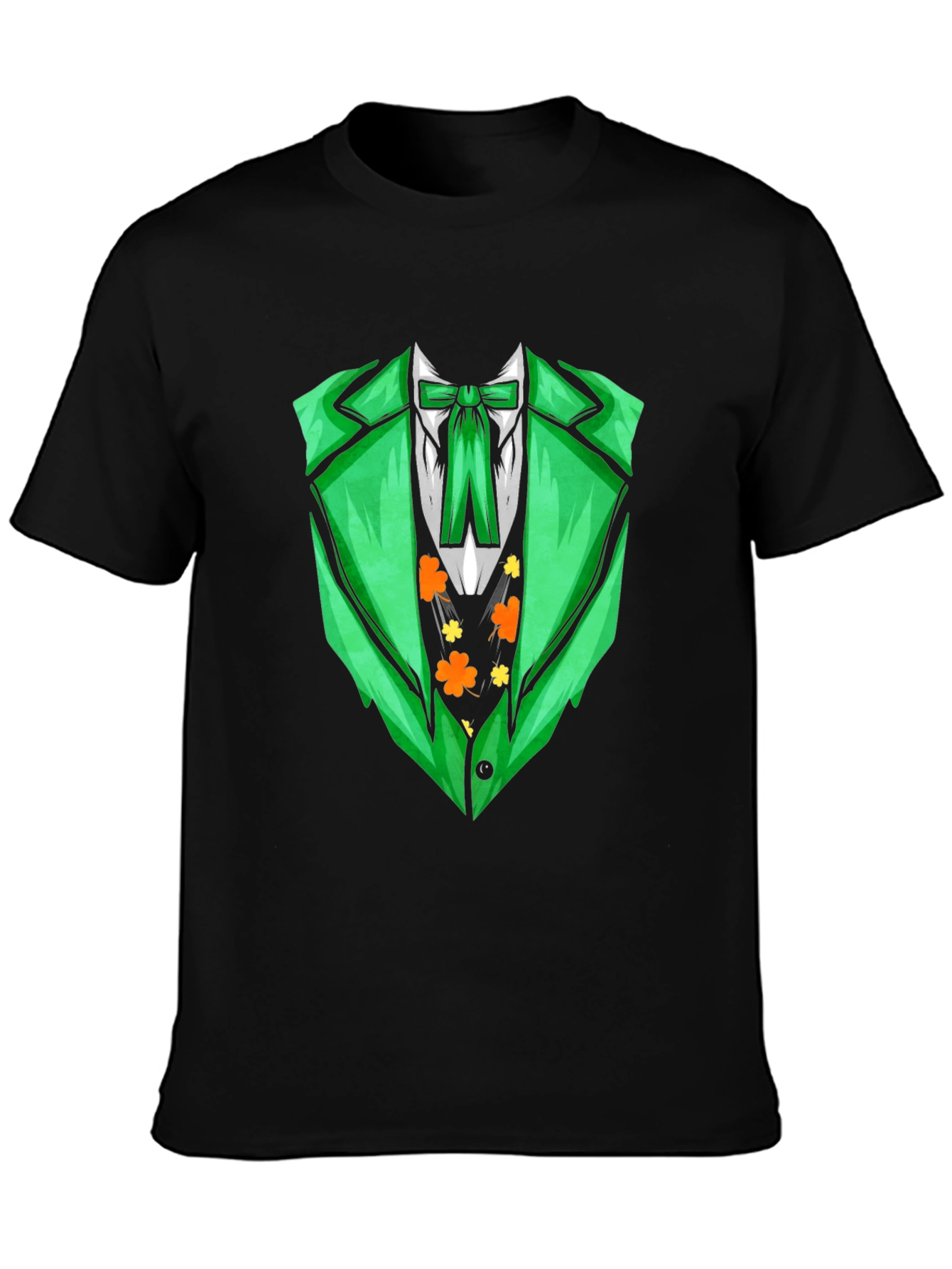St. Patricks Day Green Suit Print T-Shirt