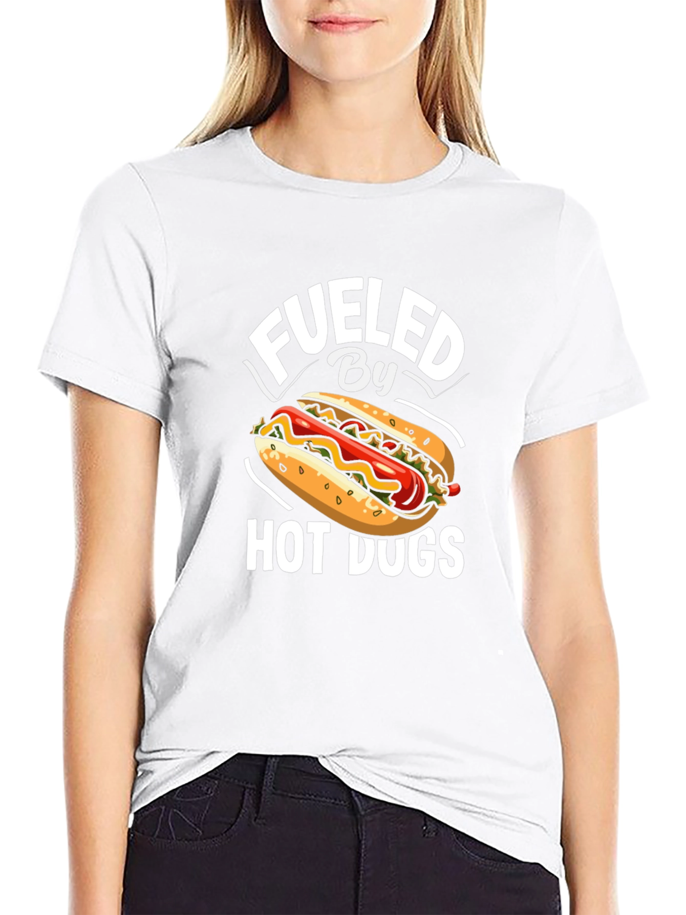 Fueled by Hot Dogs Graphic T-Shirt