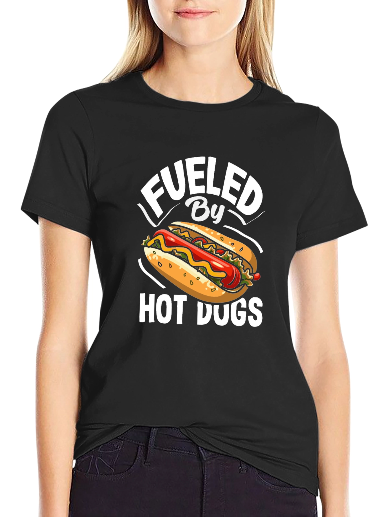 Fueled by Hot Dogs Graphic T-Shirt
