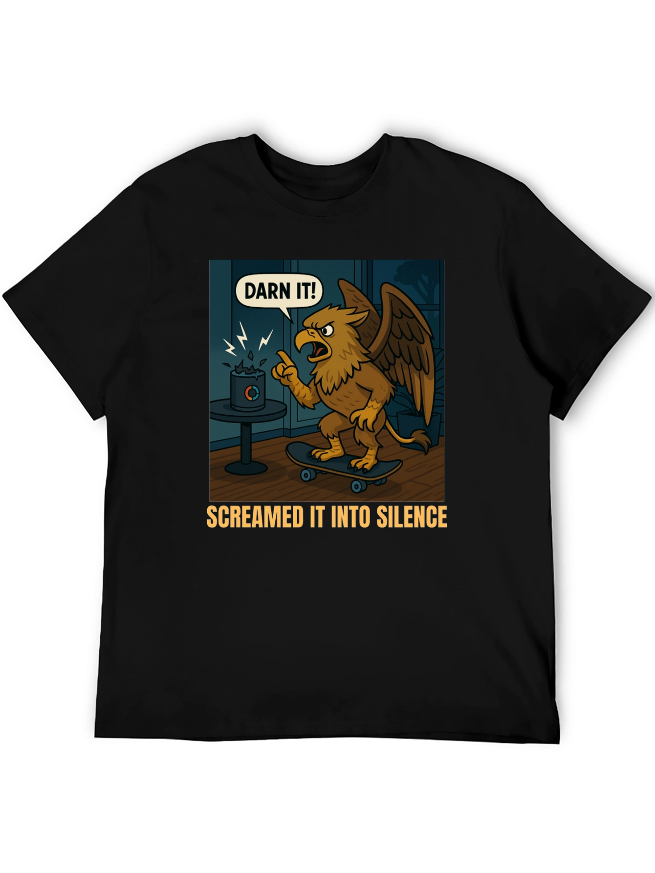Darn It! Gryphon Skateboard T-Shirt