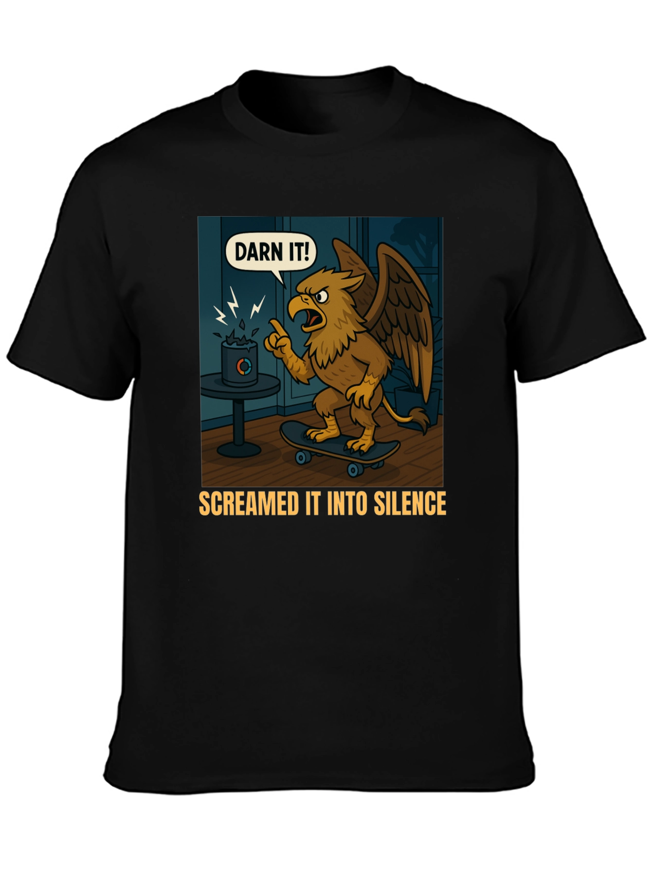 Darn It! Gryphon Skateboard T-Shirt