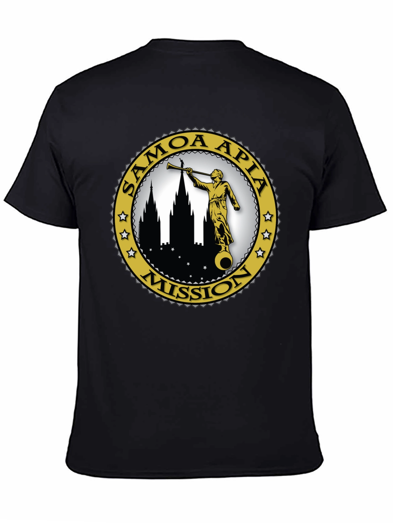 Samoa Apia Mission T-Shirt - Classic Black Cotton Tee